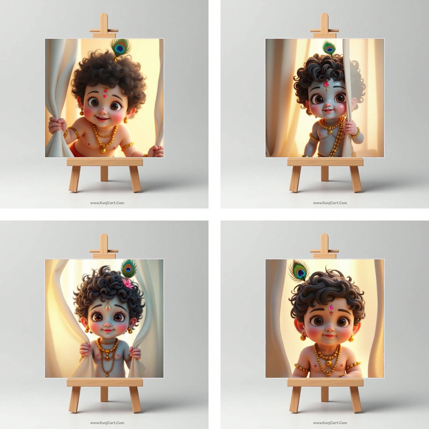 Little Cute Krishna Mini Paintings7