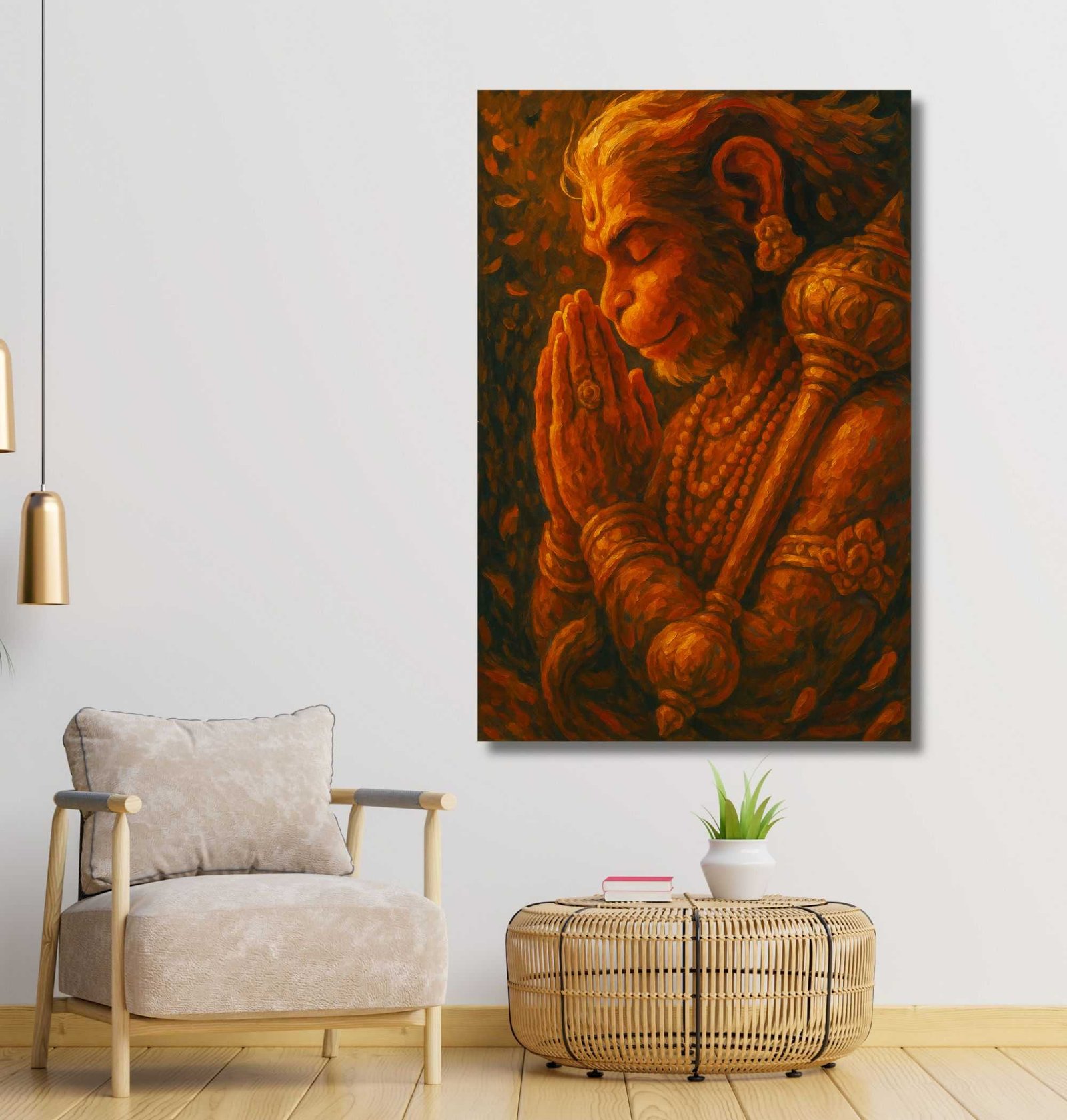 Canvas Hanuman Painting1