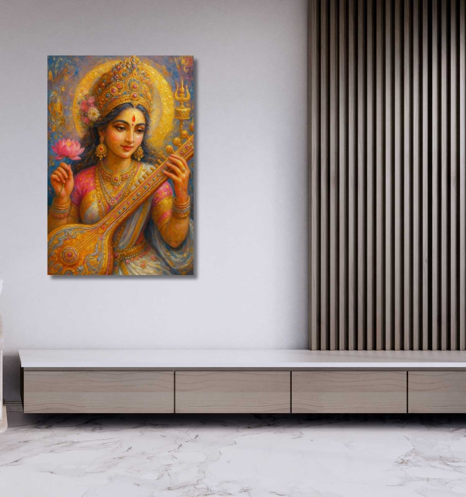 Goddess Saraswati Painting1