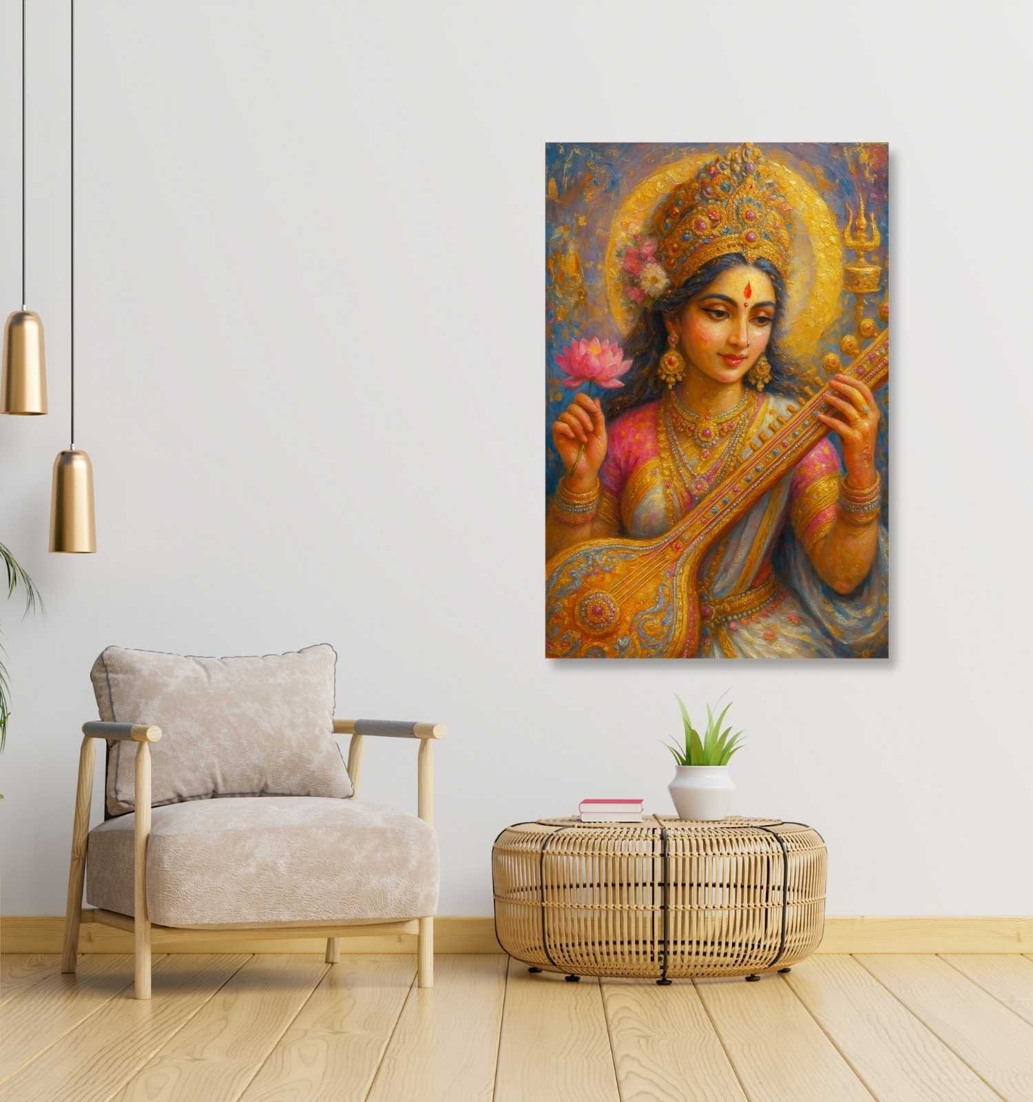 Goddess Saraswati Painting1