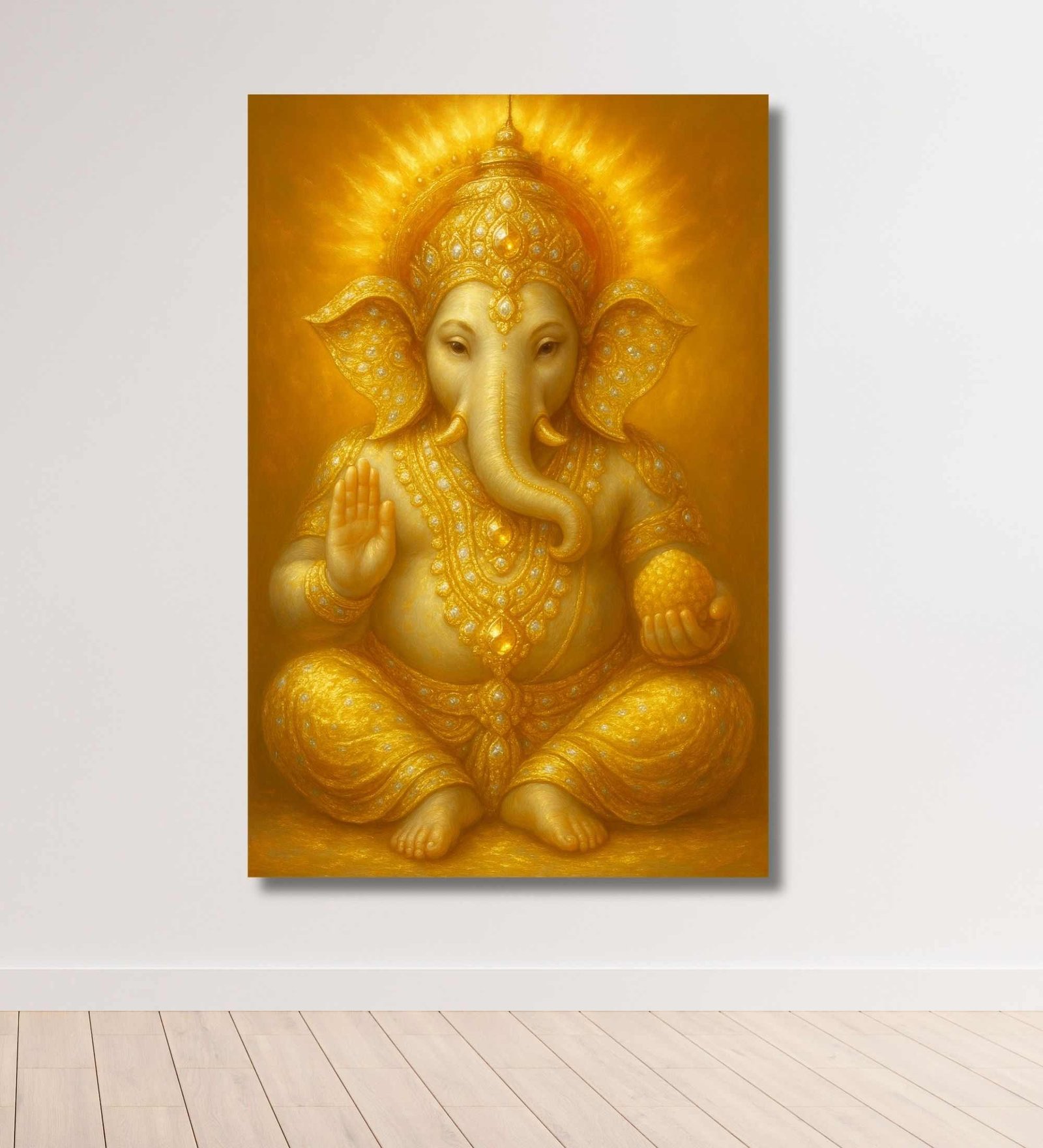 Golden Ganesha Painting 1