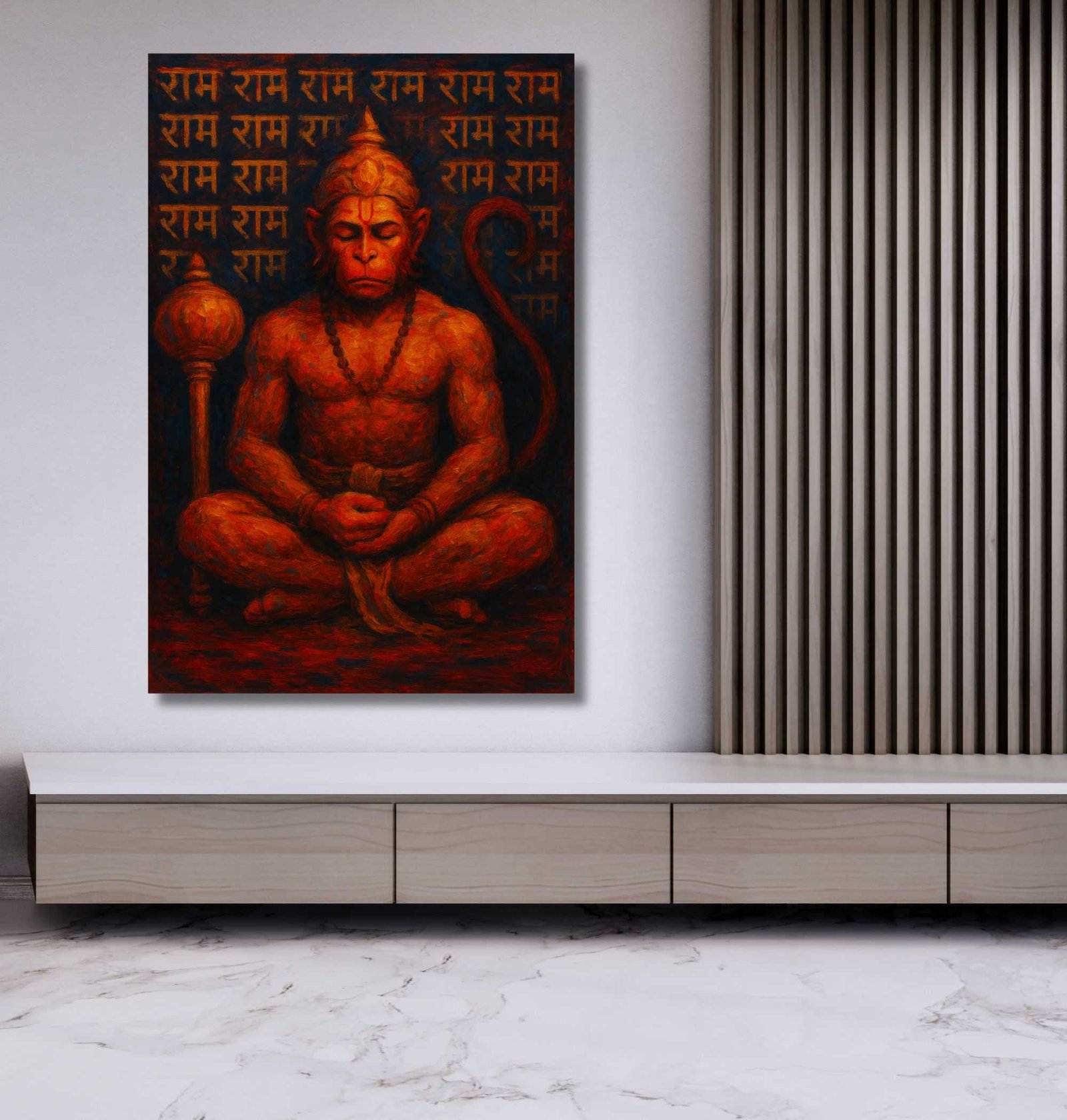 Hanuman Oil Painting1