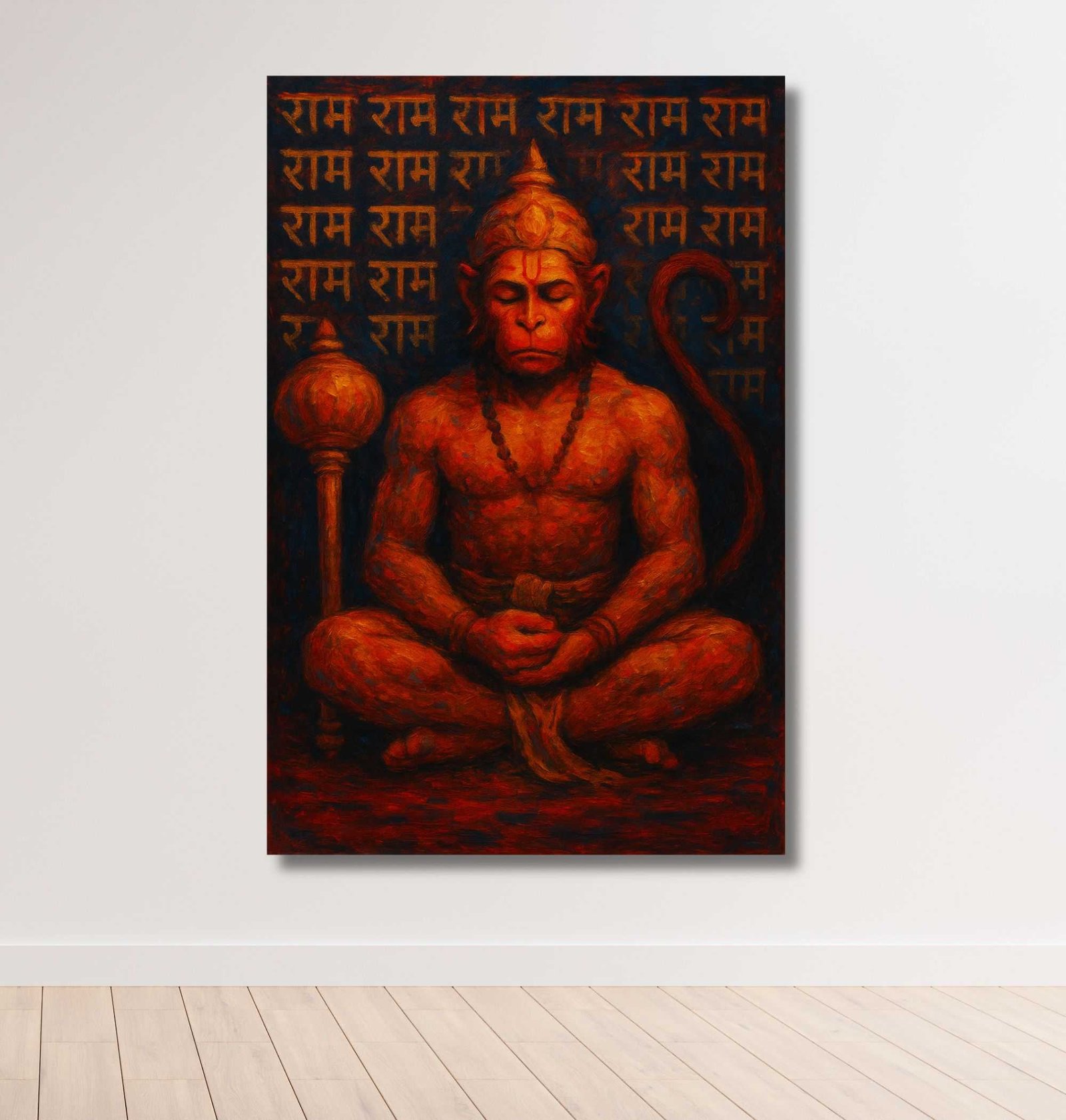 Hanuman Oil Painting1