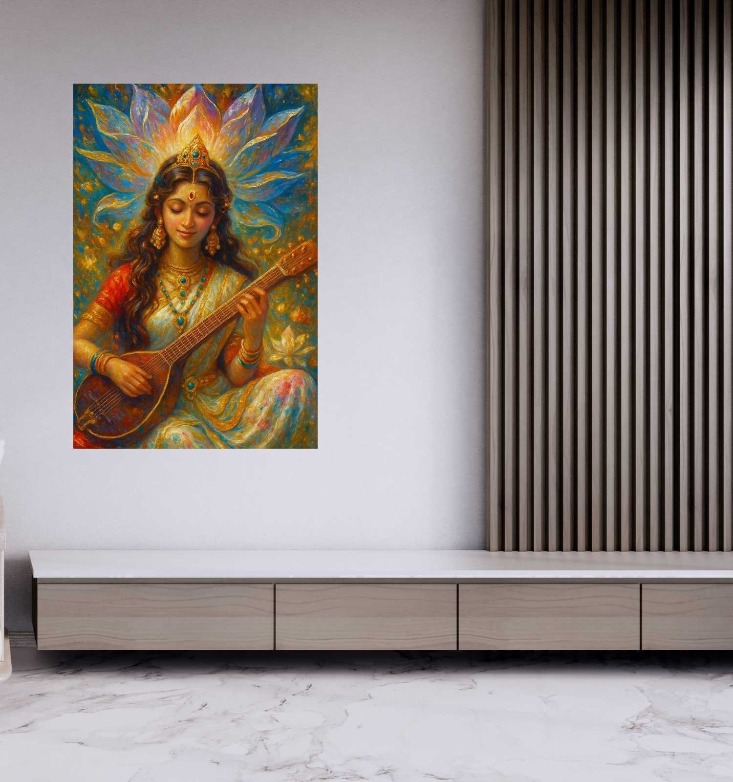 Modern Saraswati Painting1