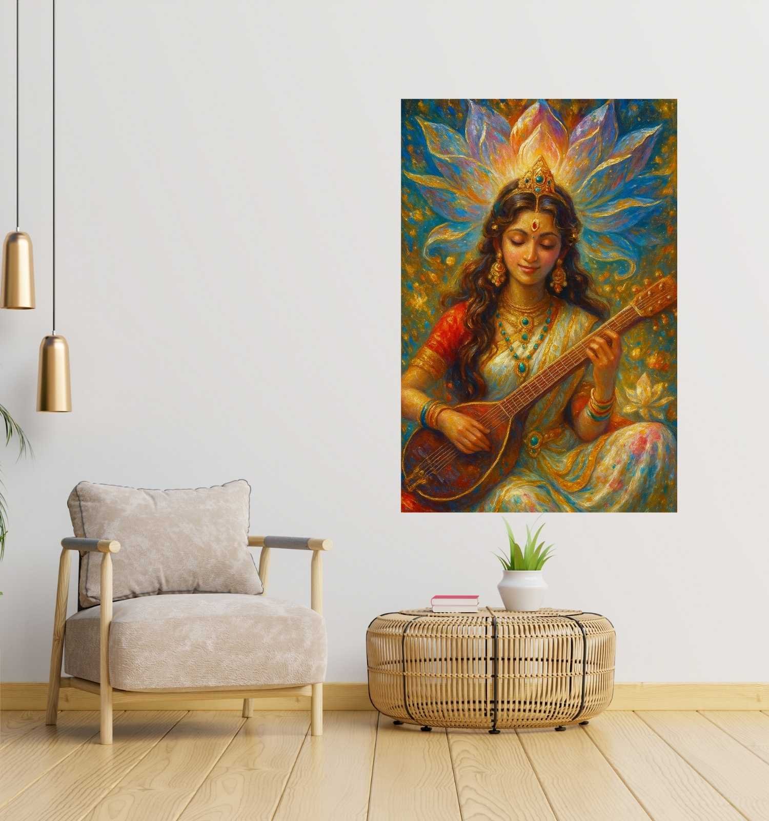 Modern Saraswati Painting1