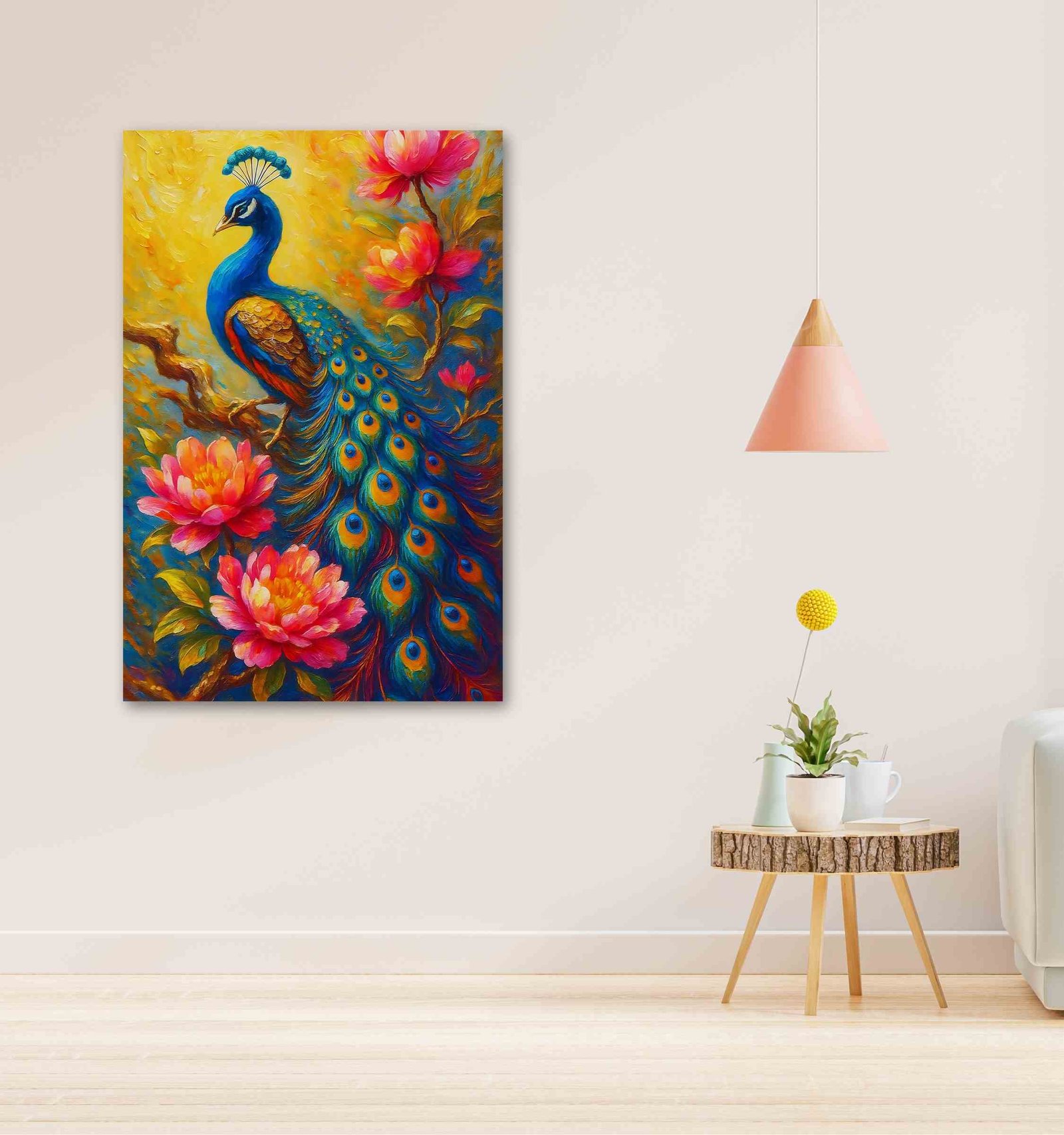 Peacock Painting For Wall Vastu for home decor1