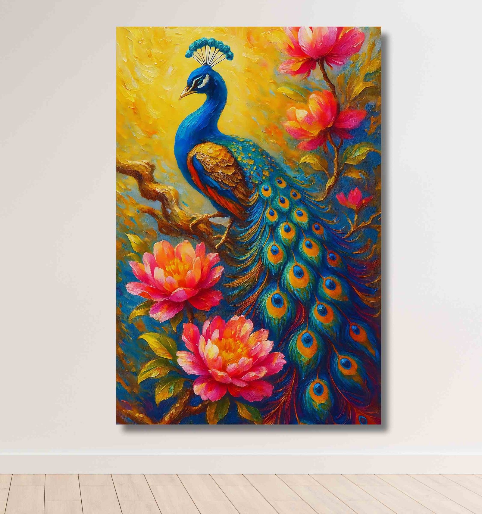 Peacock Painting For Wall Vastu for home decor1