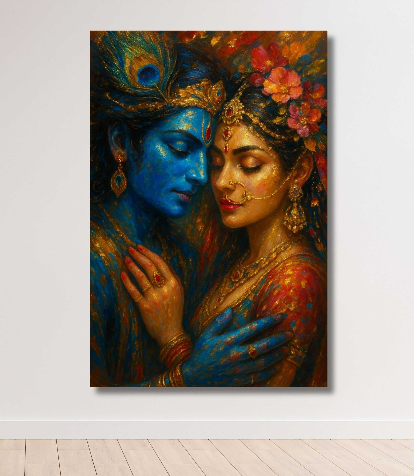 Radha Krishna wall art1