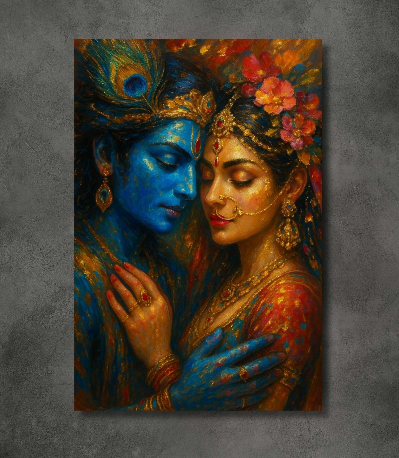 Radha Krishna wall art1