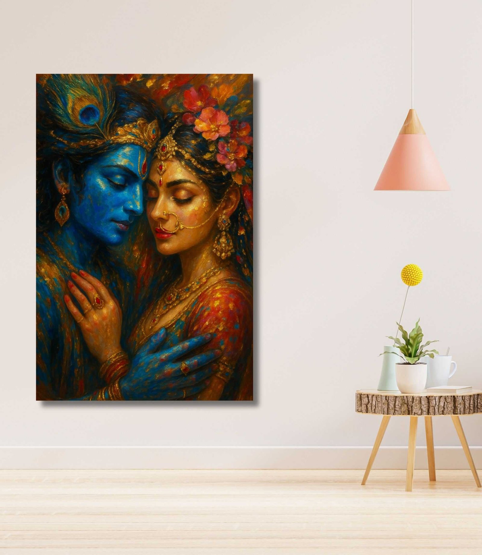 Radha Krishna wall art1