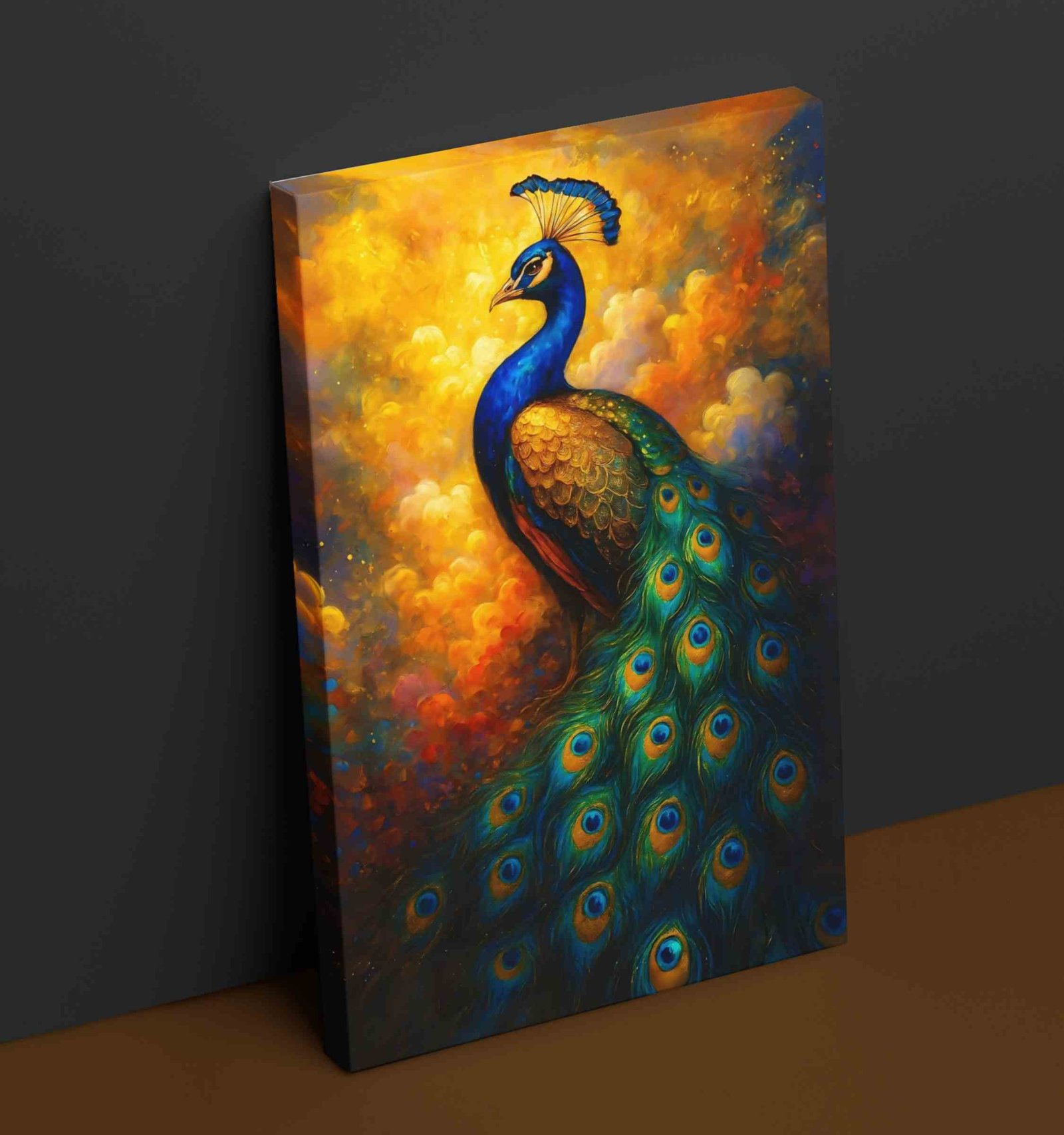 Royal Peacock Painting For Wall Vastu1