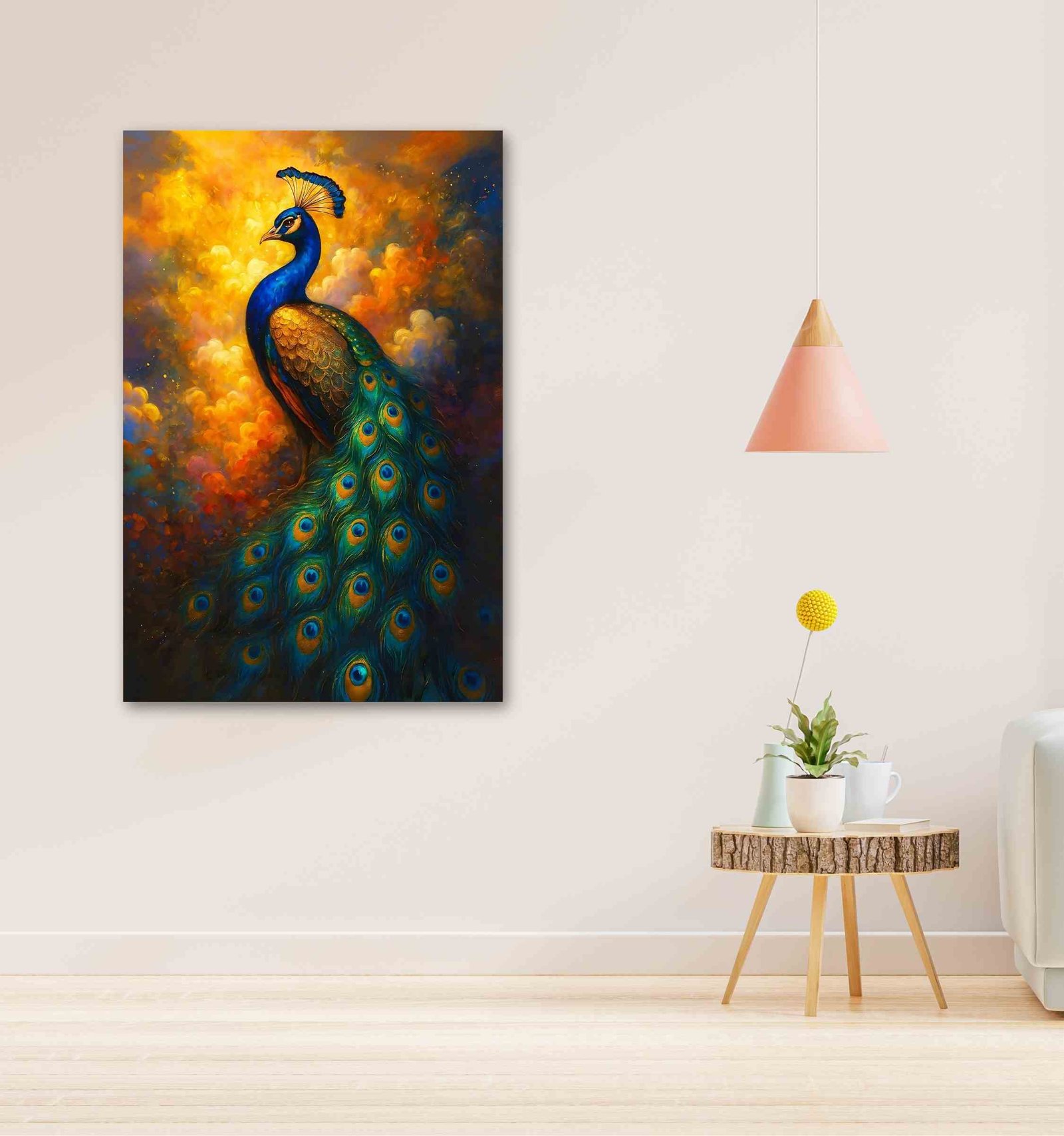 Royal Peacock Painting For Wall Vastu1