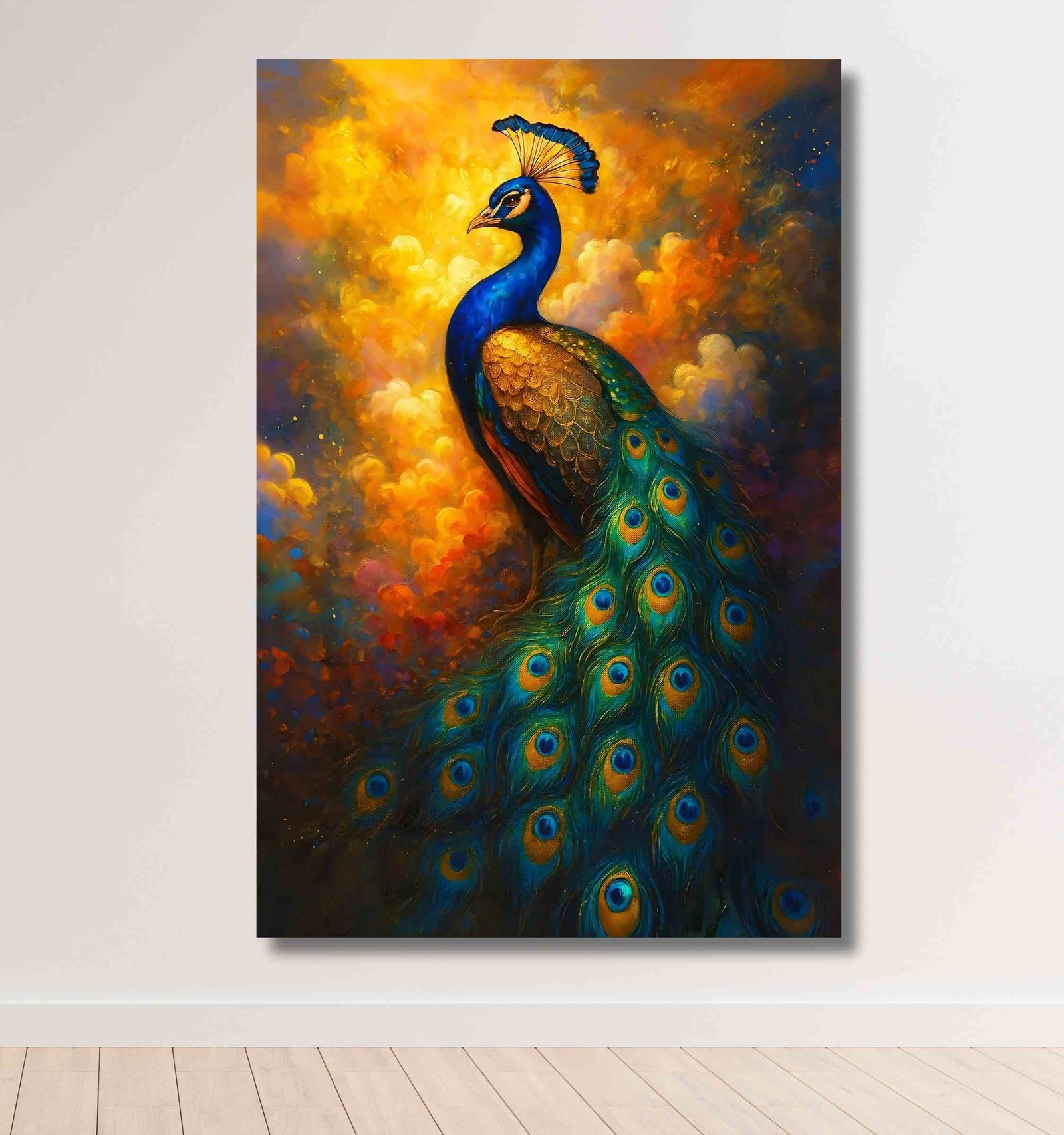 Royal Peacock Painting For Wall Vastu1