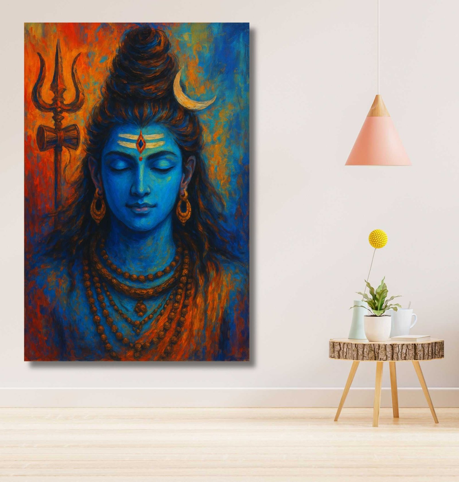 Shiv Ji Canvas Wall Painting By KunjCaart.com2