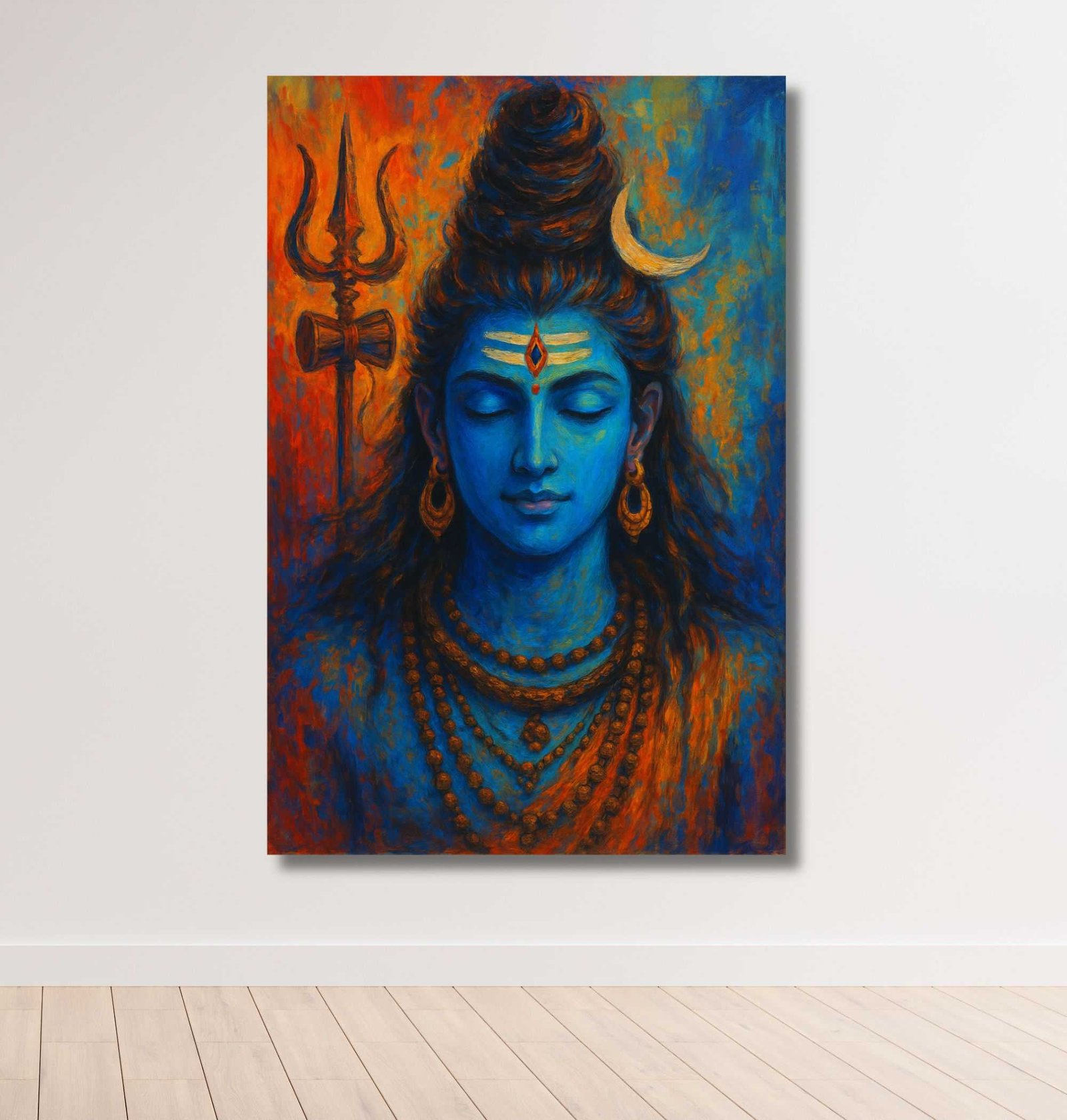 Shiv Ji Canvas Wall Painting By KunjCaart.com2