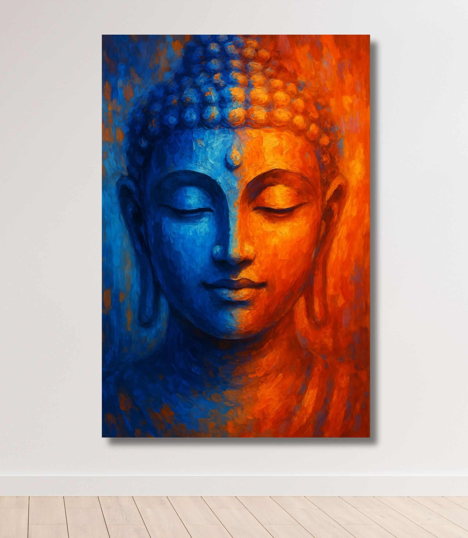 abstract buddha canvas wall painting1