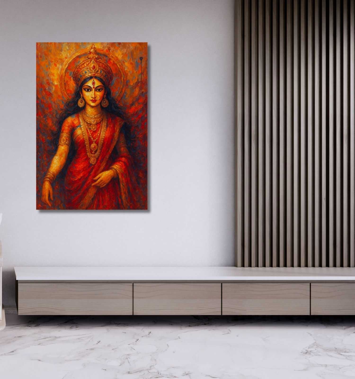 durga abstract painting1