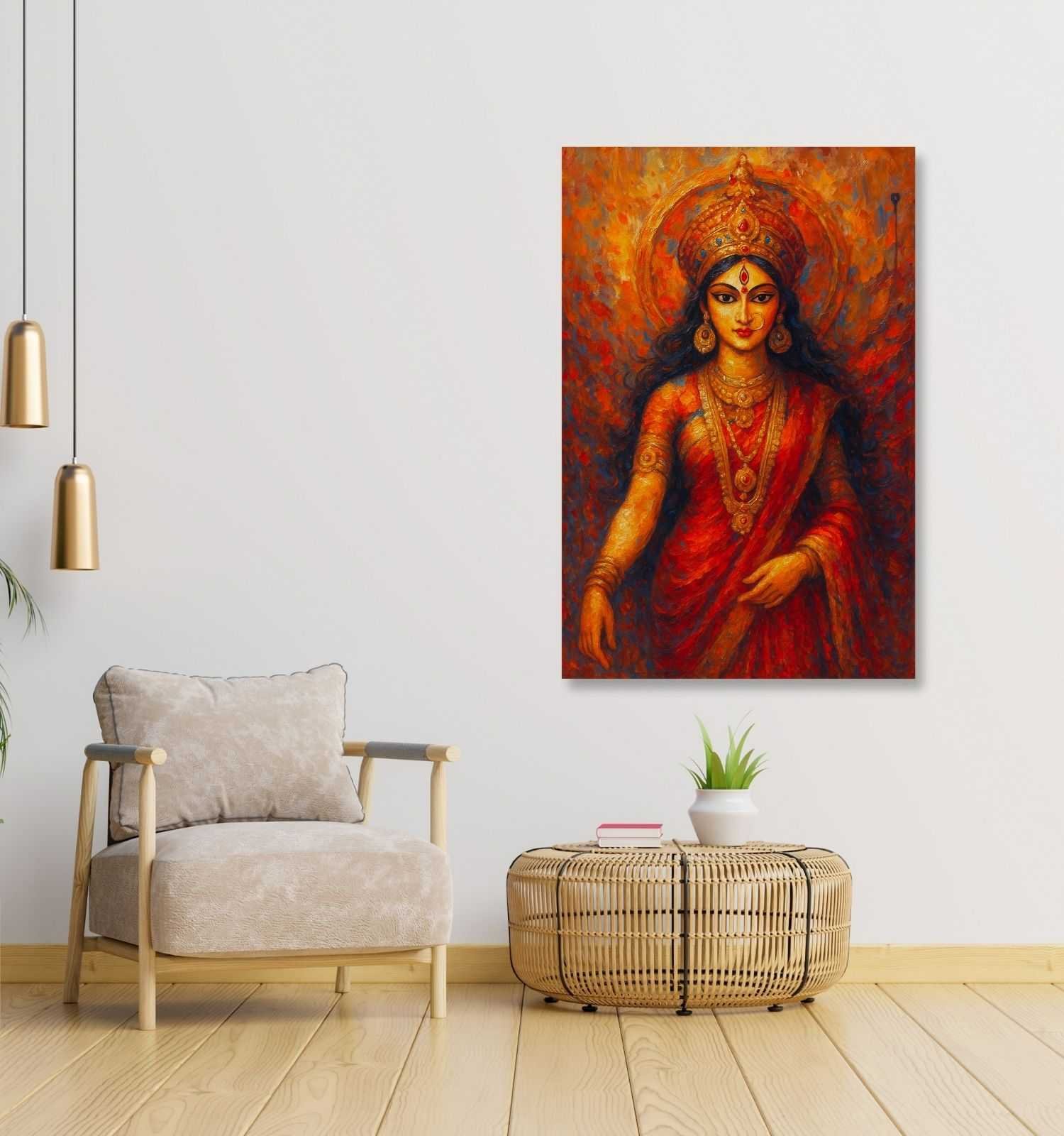 durga abstract painting1