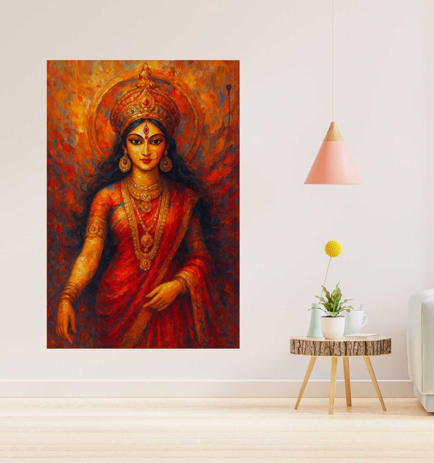 durga abstract painting1