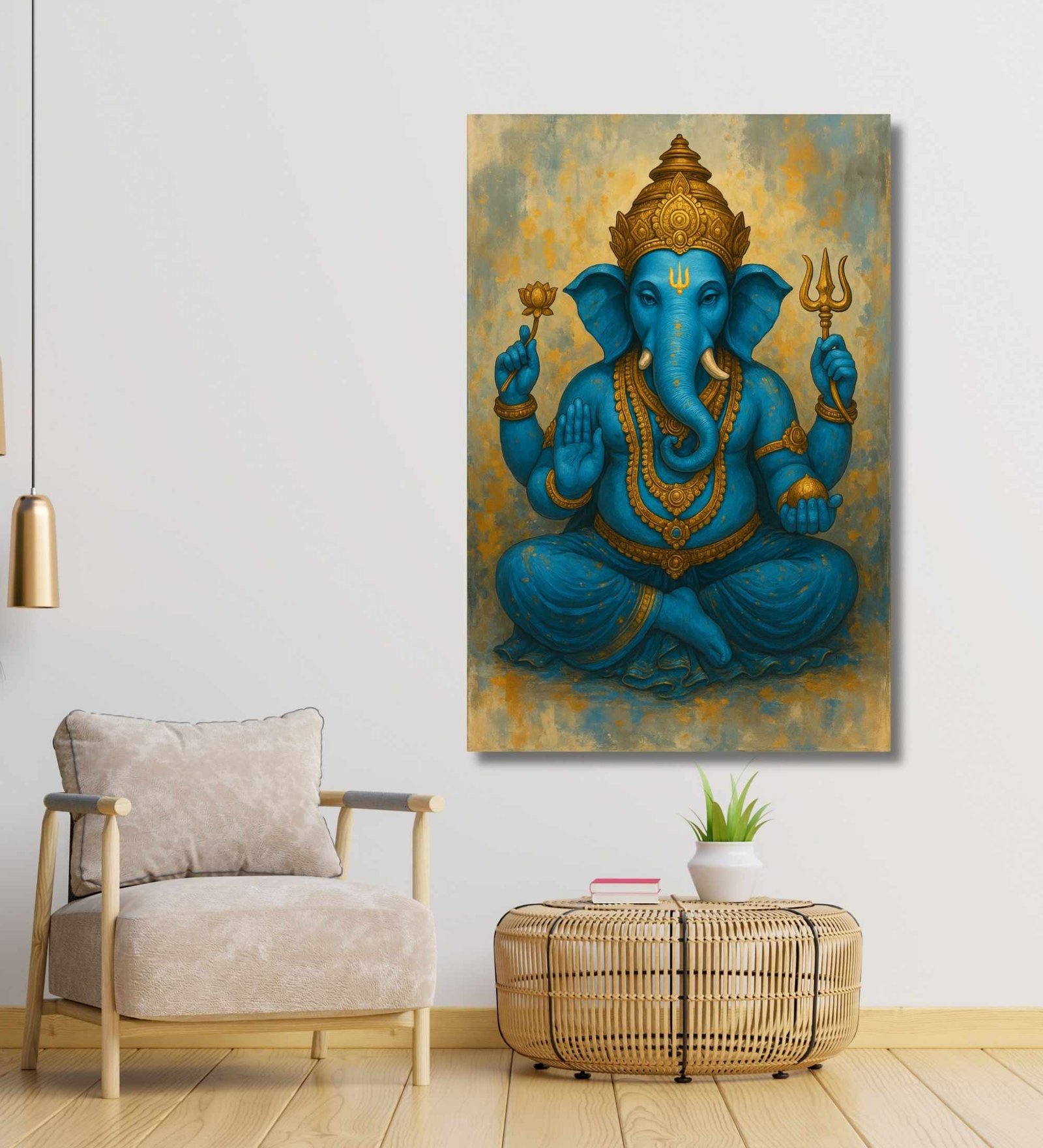 ganesha canvas painting1