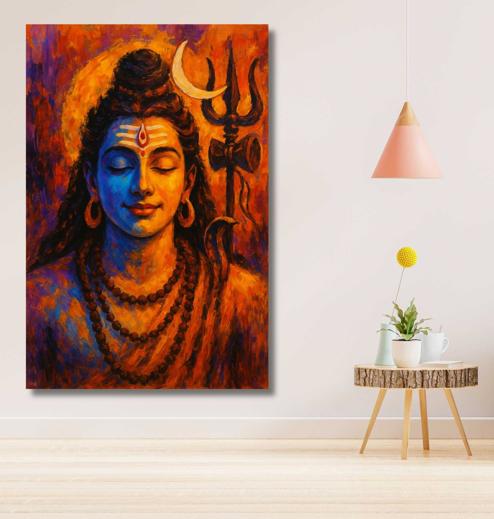 lord shiva canvas Wall painting1