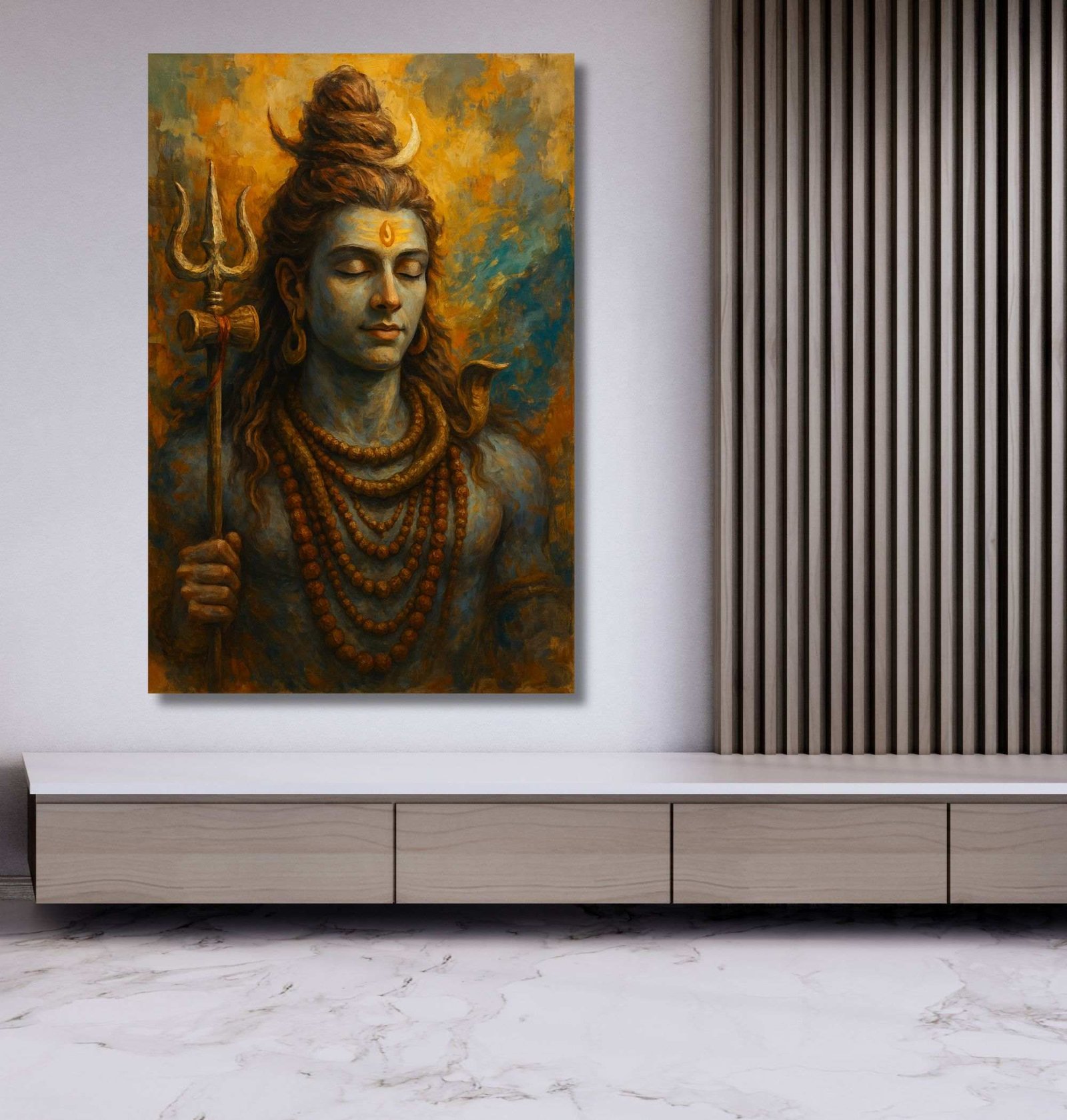 lord shiva wall painting1