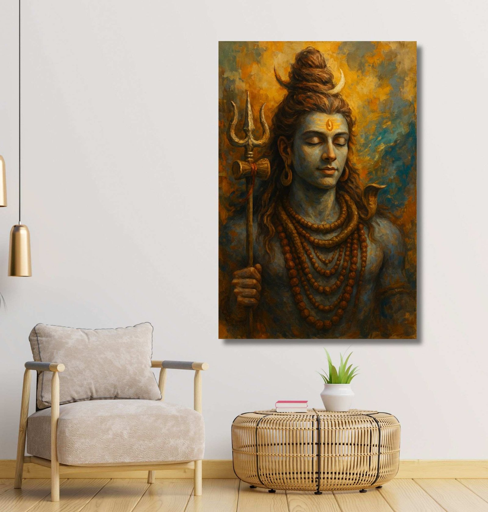 lord shiva wall painting1