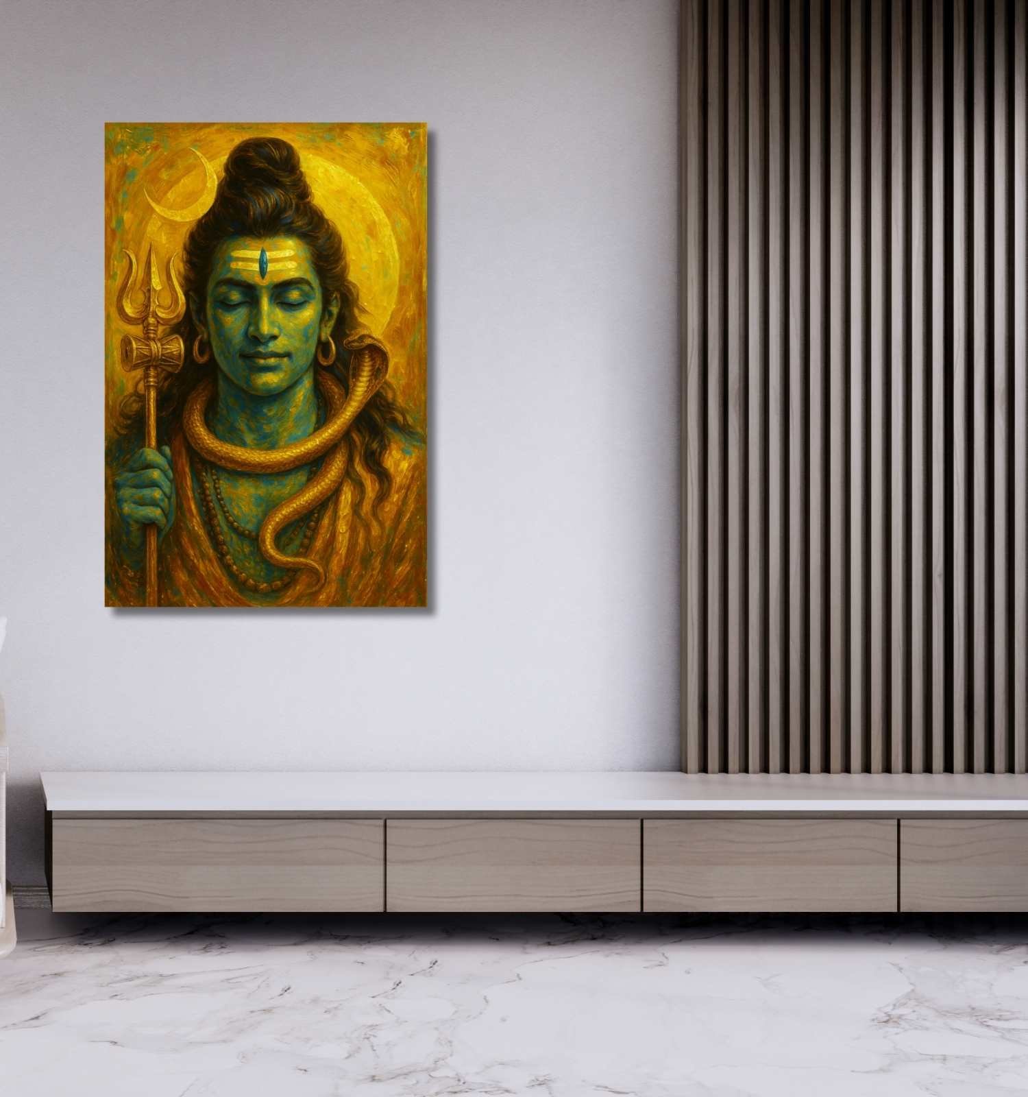 shiva painting for wall decoration1