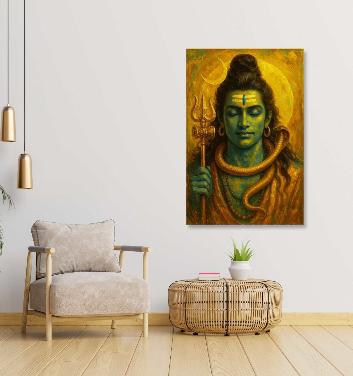 shiva painting for wall decoration1