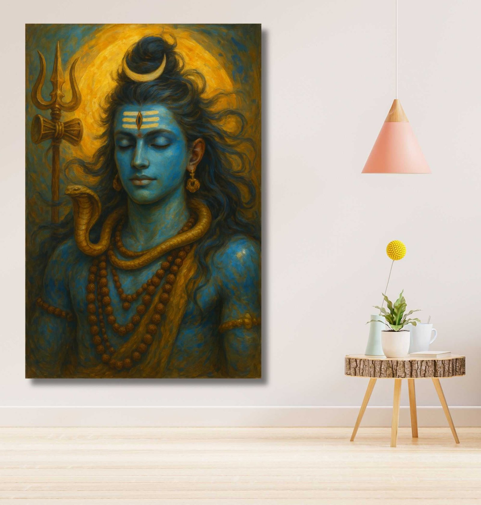 shiva painting on canvas1