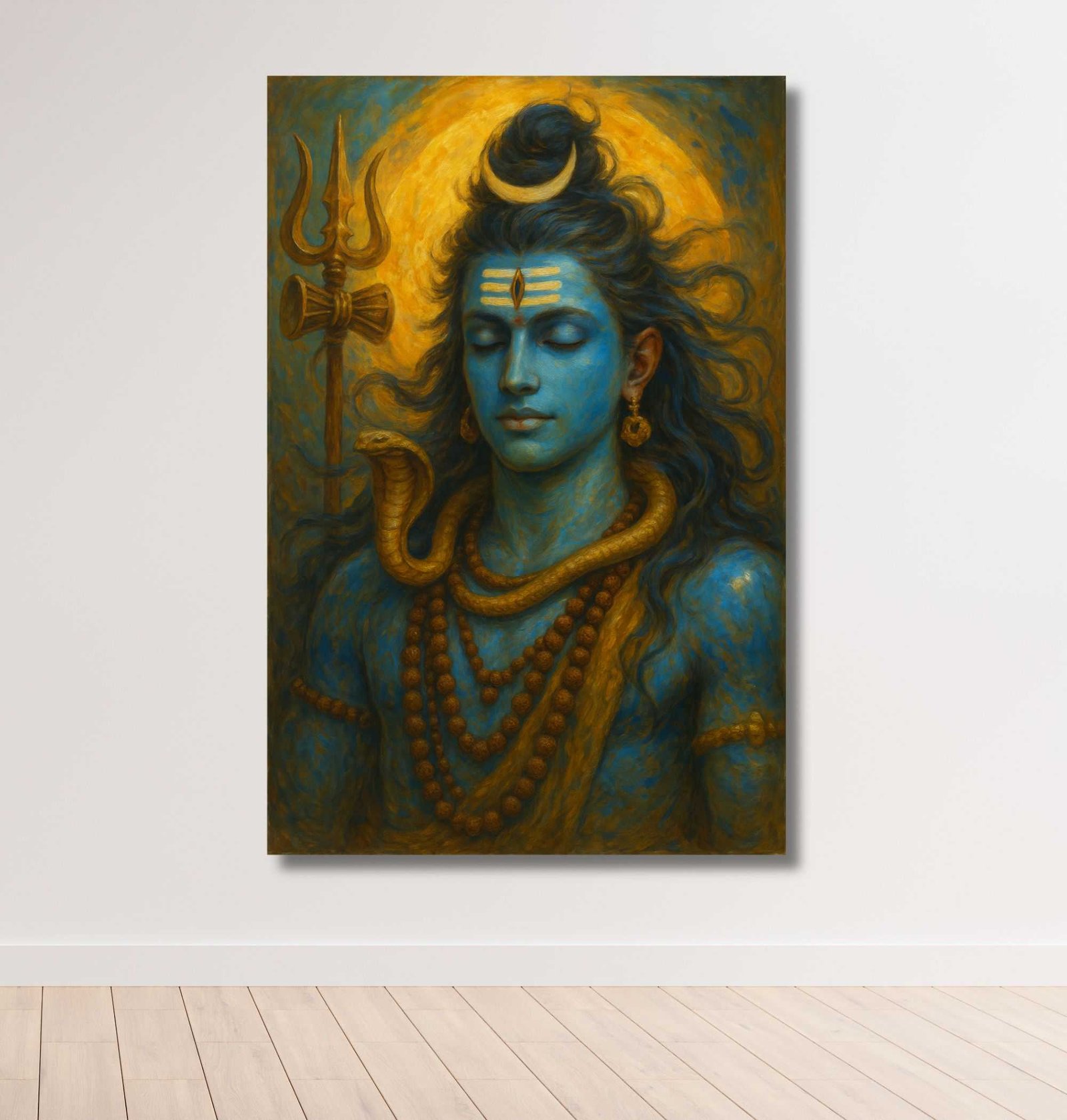 shiva painting on canvas1
