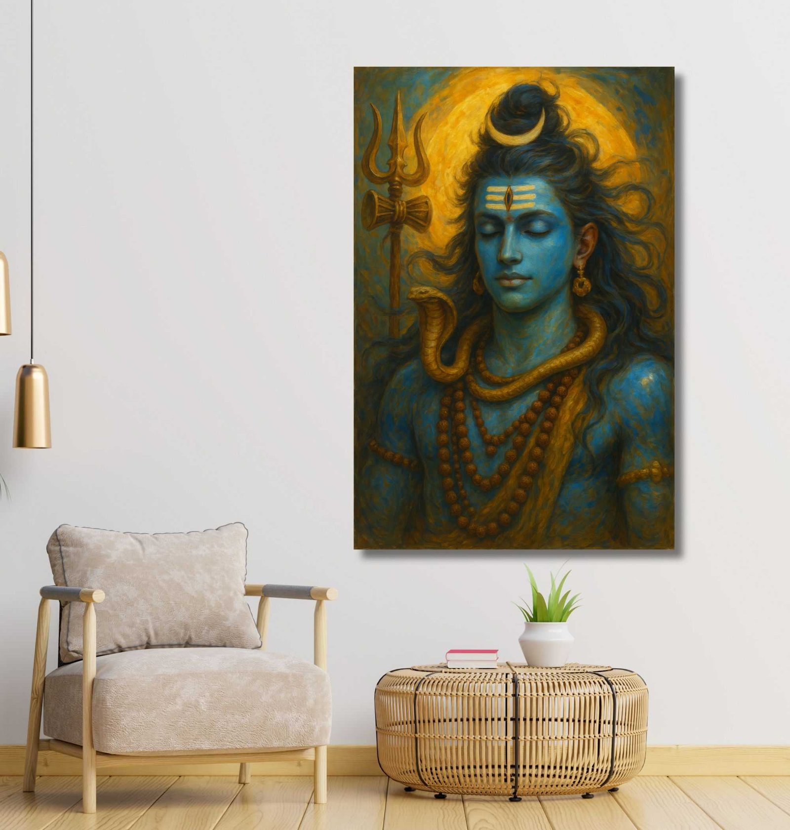 shiva painting on canvas1