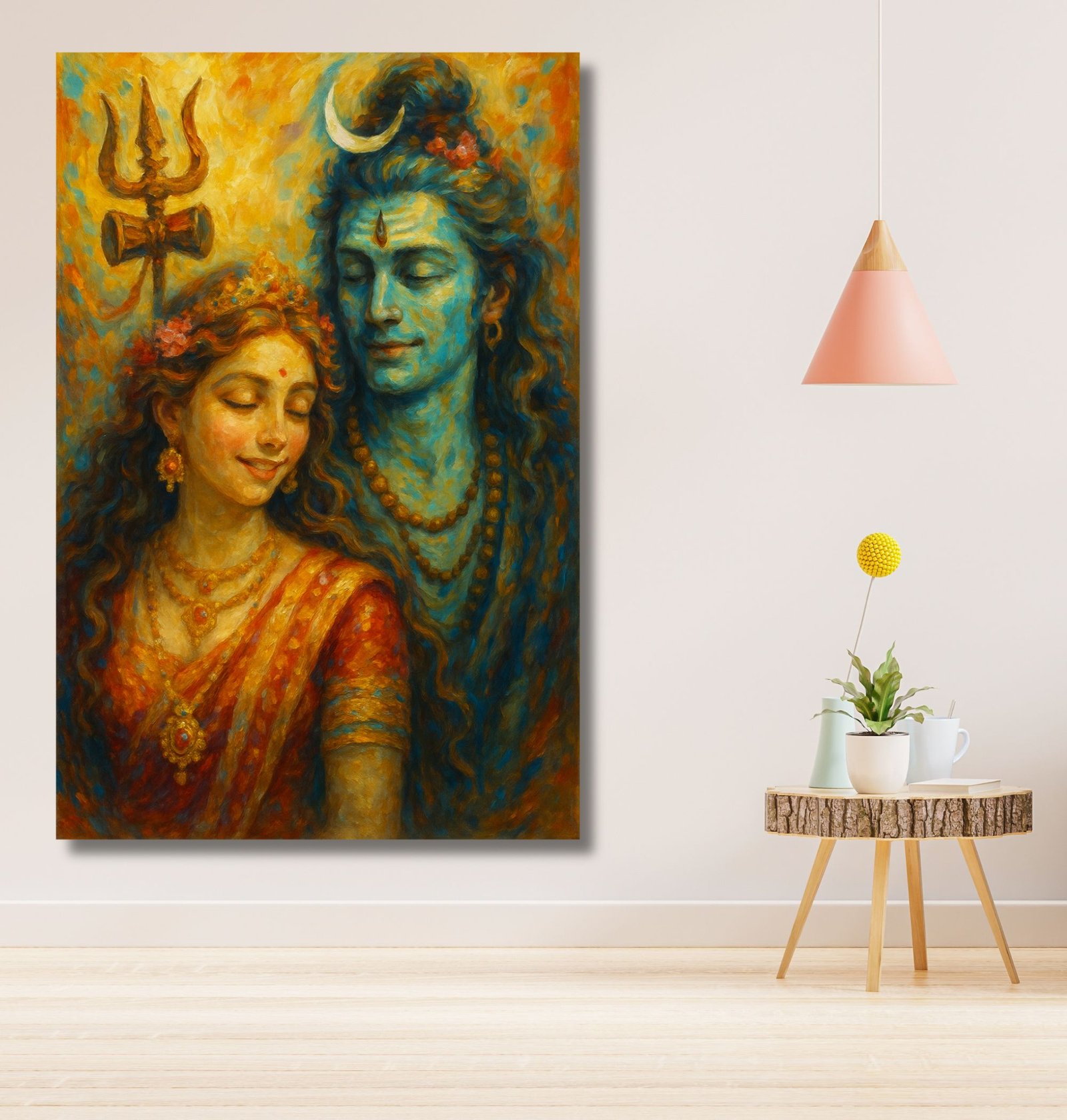 shiva parvati painting1