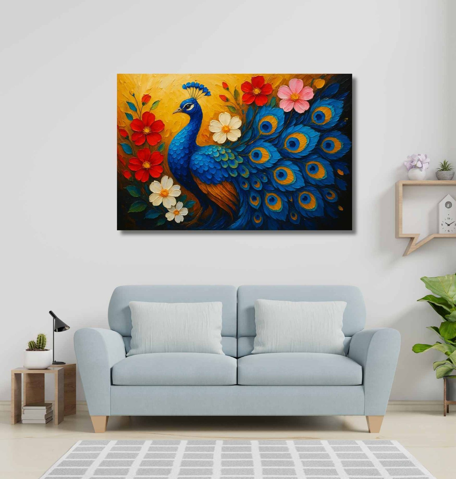 wall decor peacock painting3