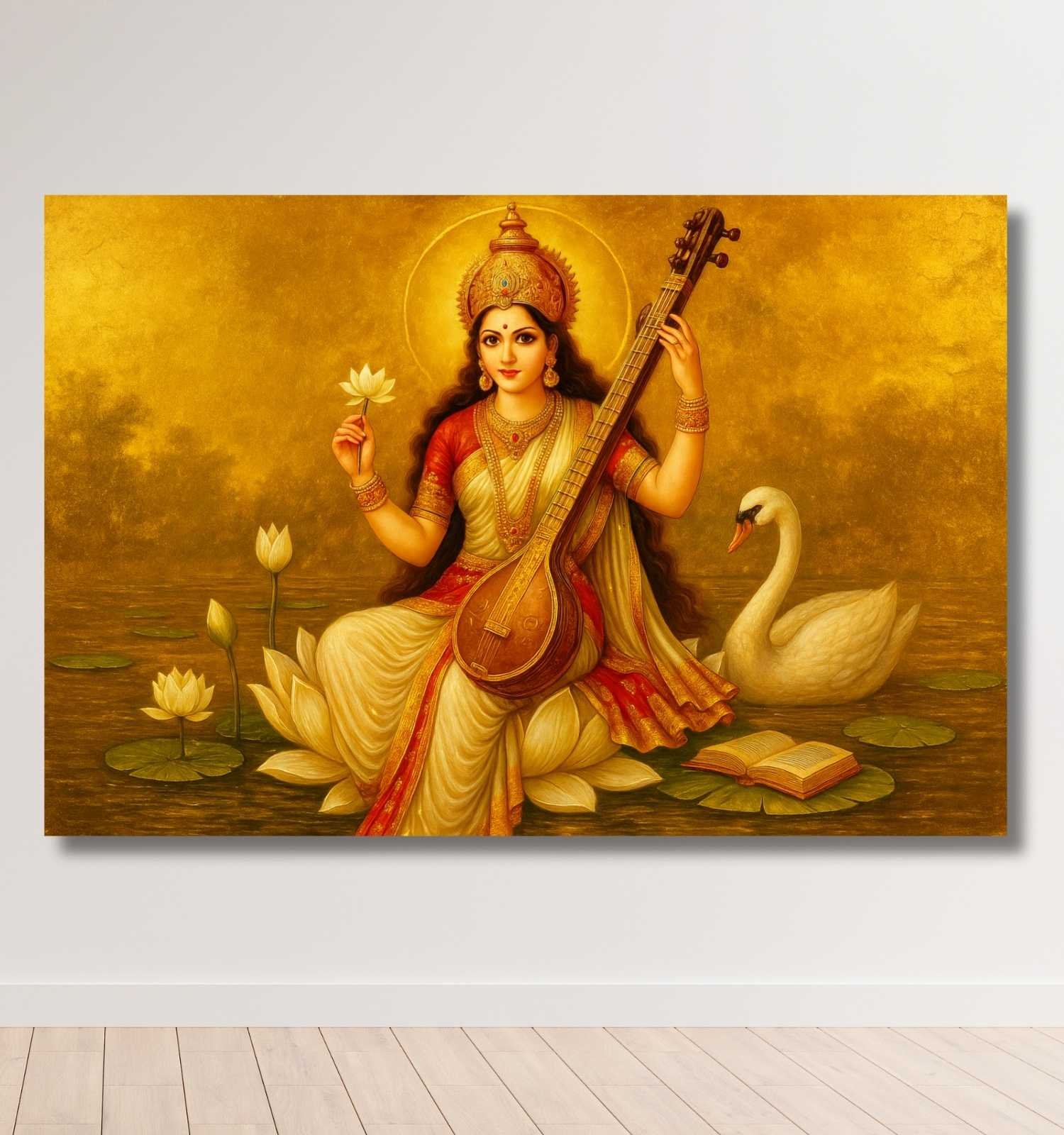 Modern Saraswati Painting