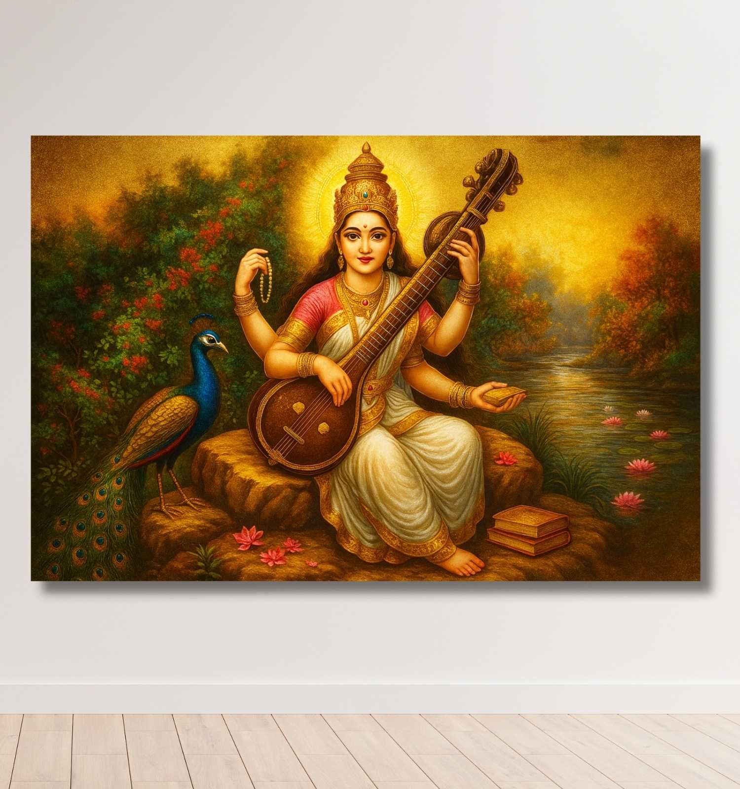 Modern Saraswati Painting