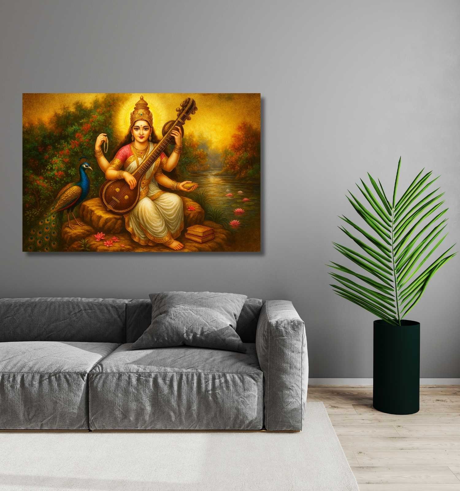 Modern Saraswati Painting