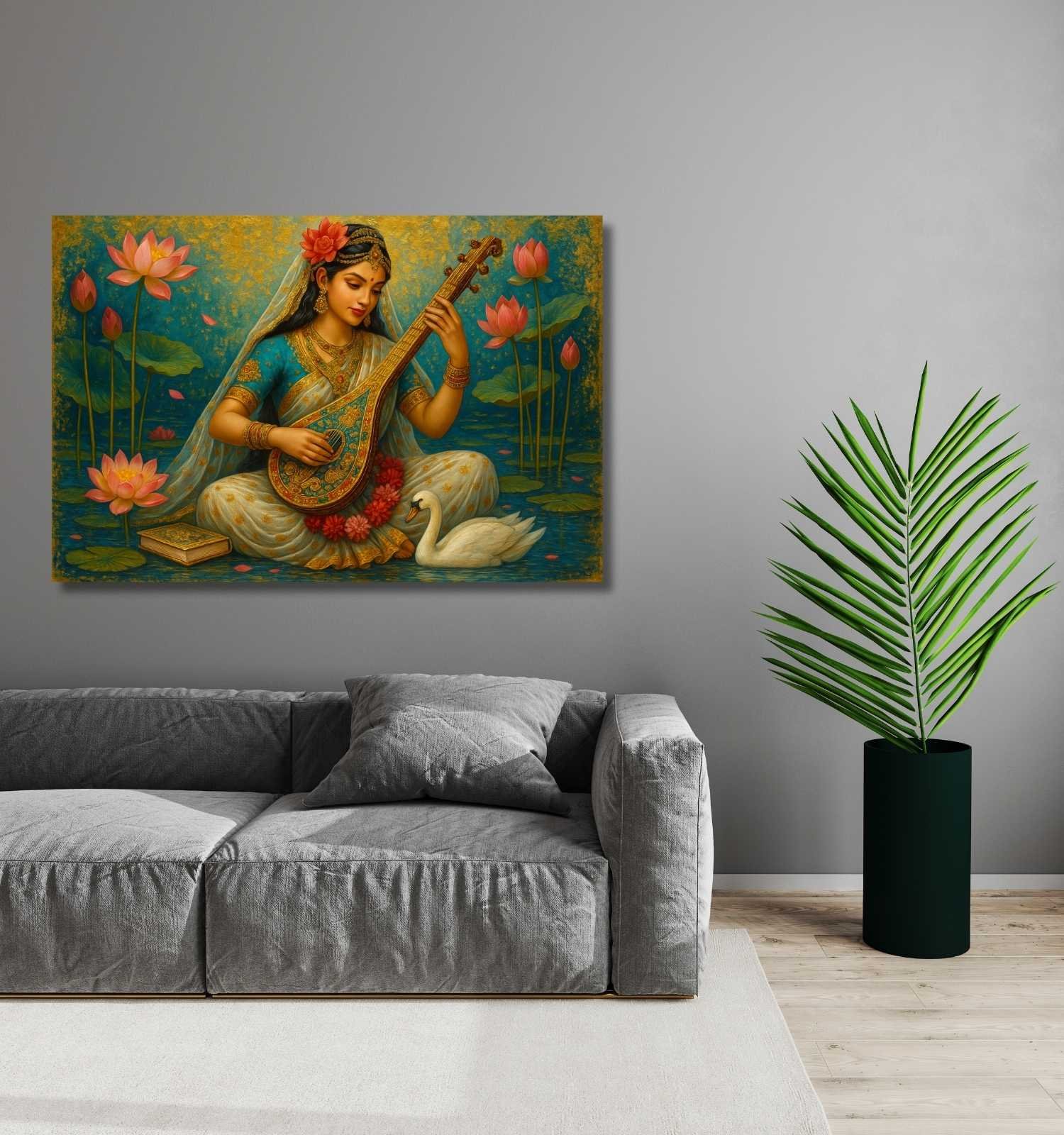 Saraswati Abstract Painting