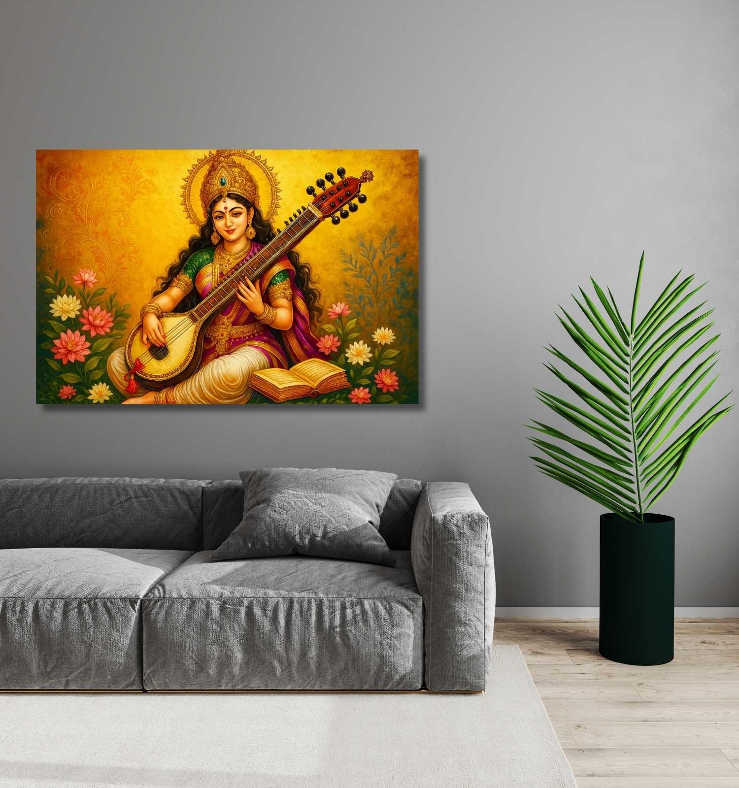 Saraswati Abstract Painting