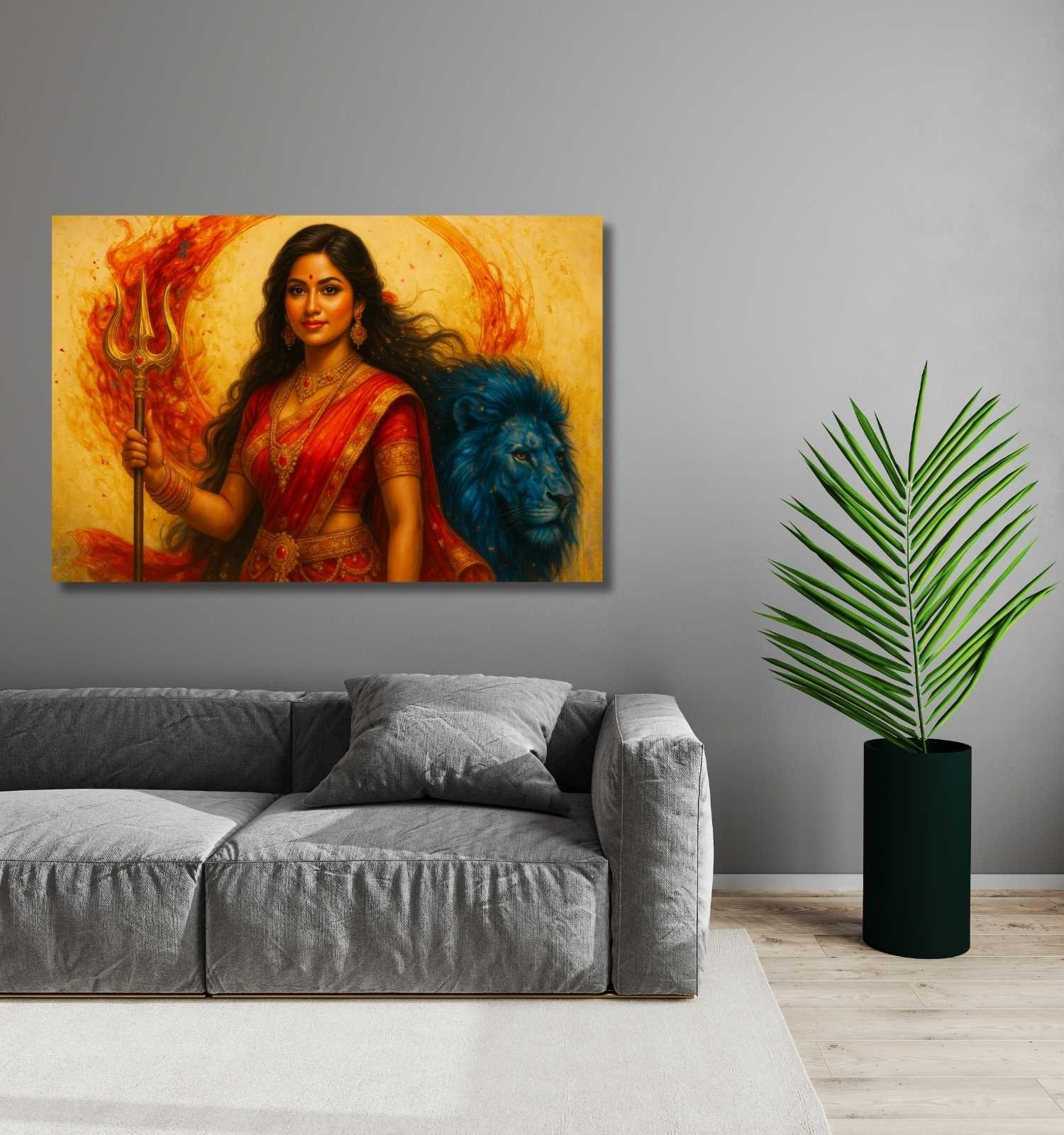 Durga Abstract Painting