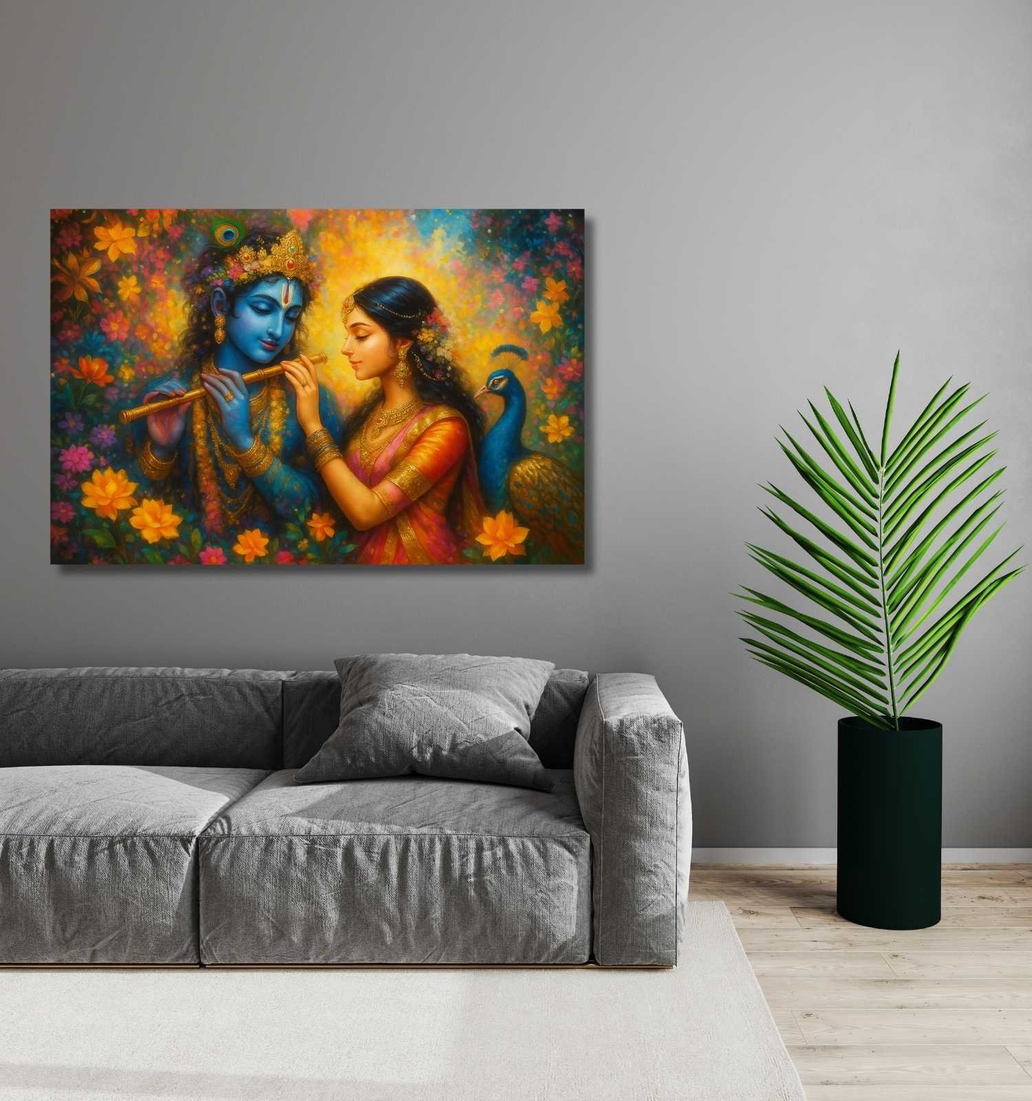 Beautiful Radha Krishna Painting7