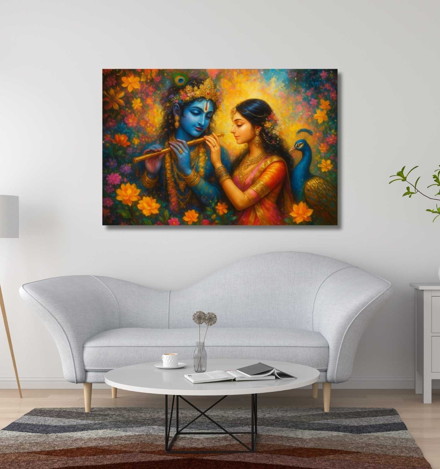 Beautiful Radha Krishna Painting7