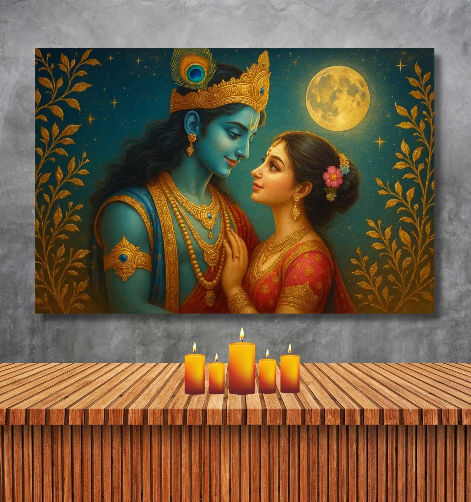Beautiful Radha Krishna Painting