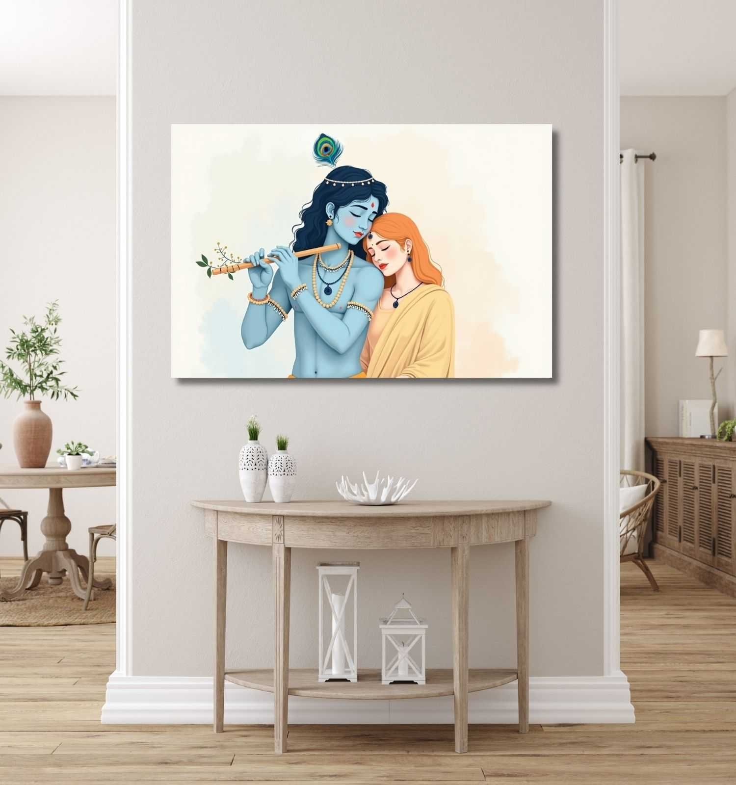 Romantic Radha Krishna Painting7