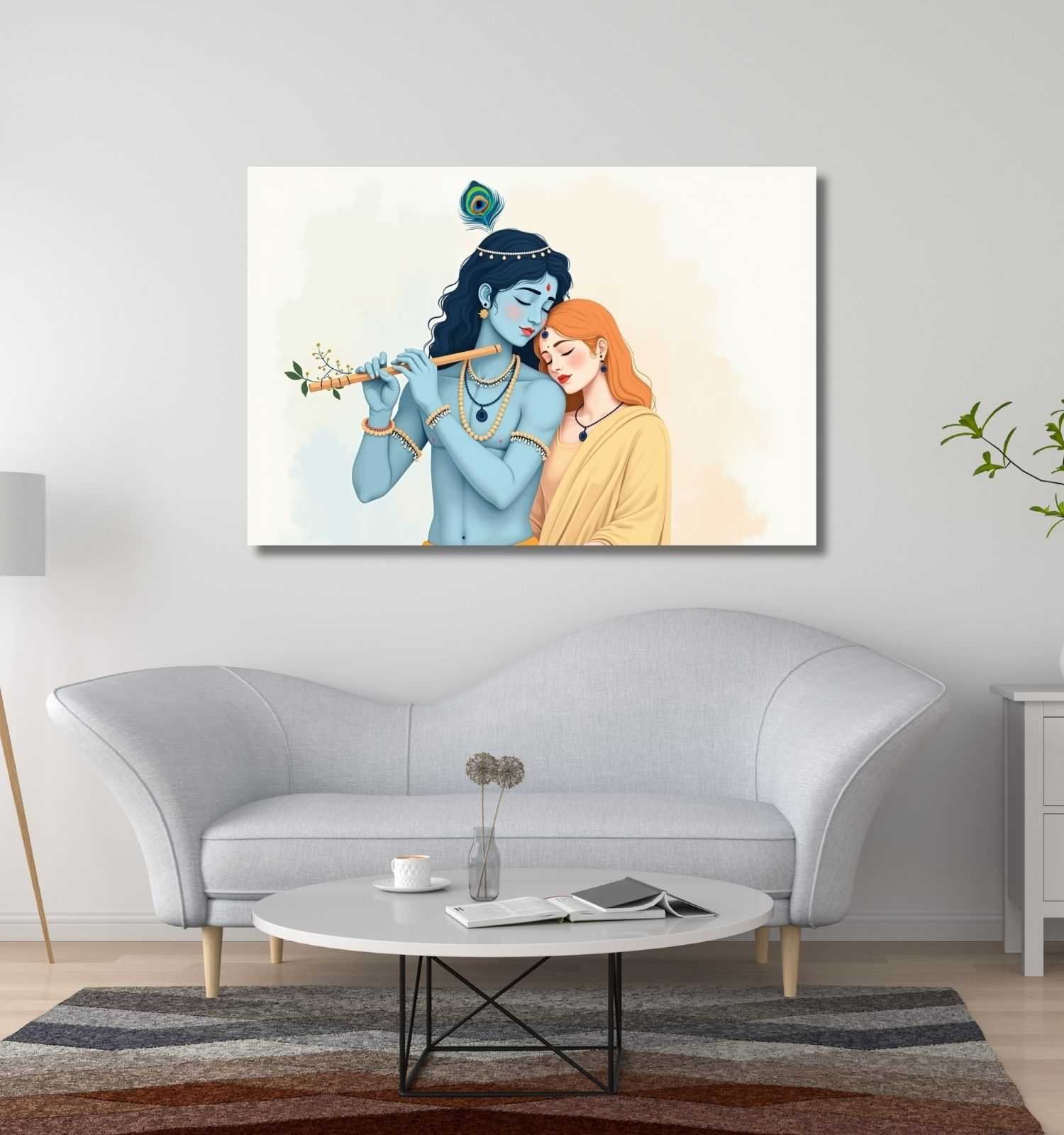 Romantic Radha Krishna Painting7