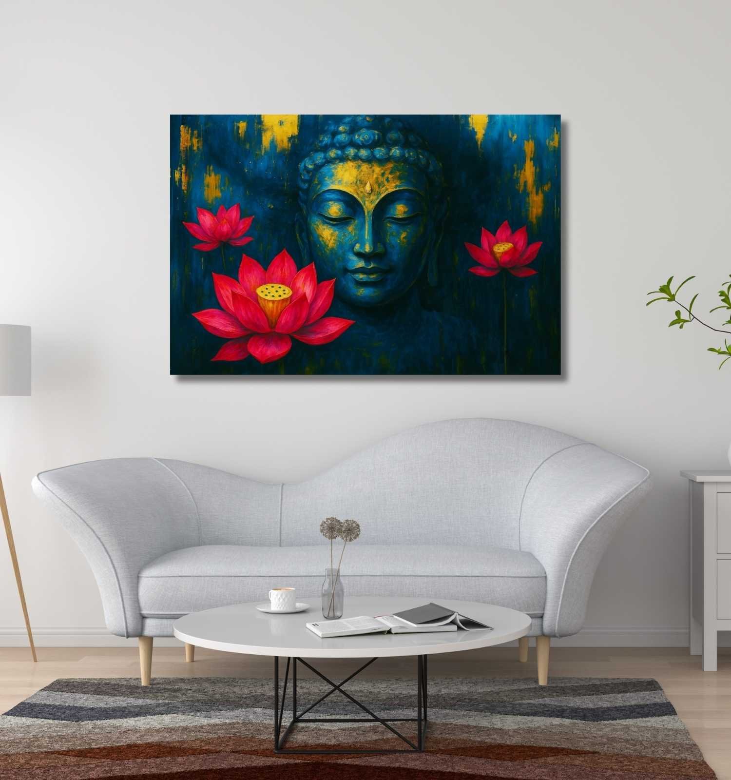 buddha canvas painting2