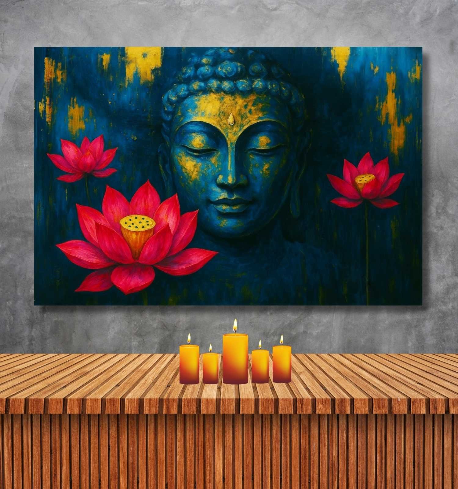 buddha canvas painting2
