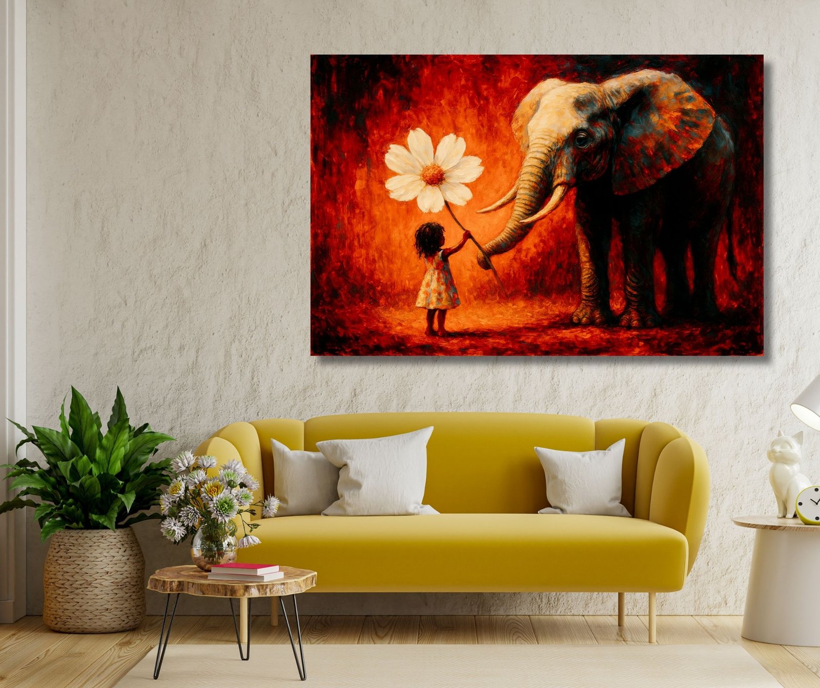 elephant painting for wall vastu2