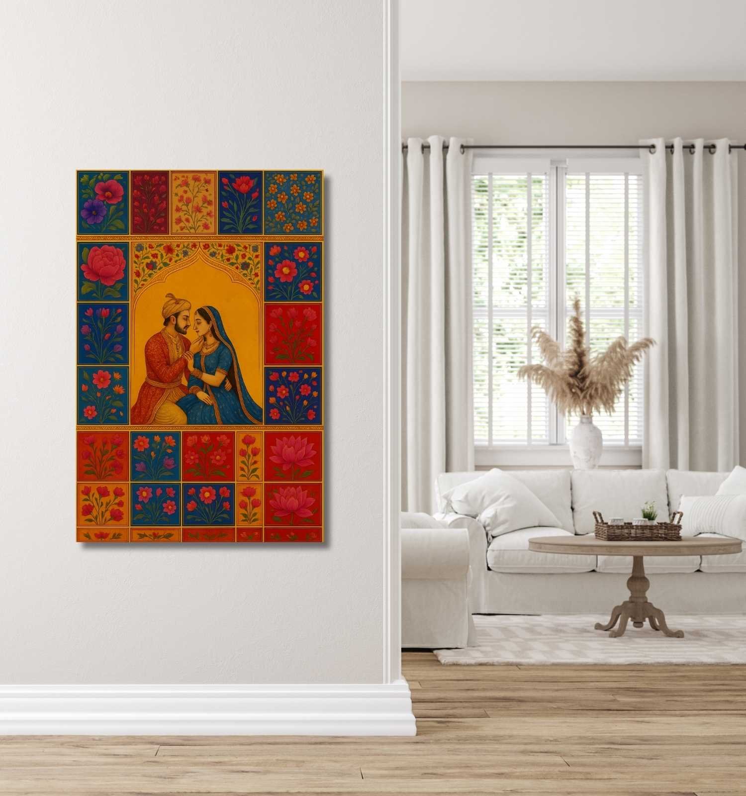 mughal king queen painting1