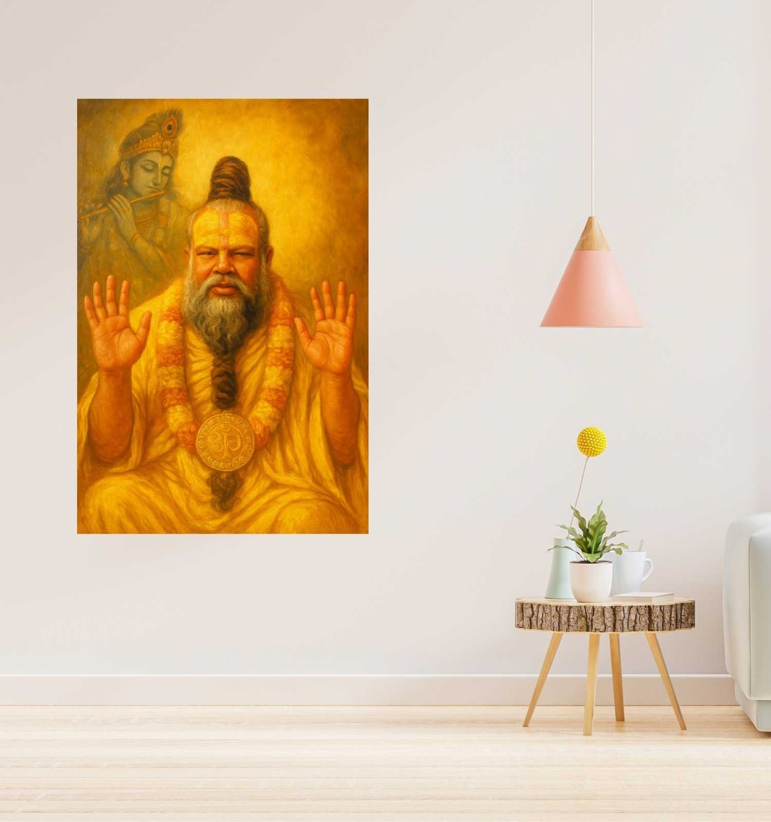 premanand maharaj ji photo In Painting Form 1